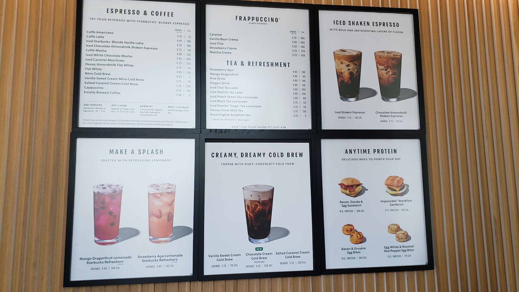 Starbucks Menu