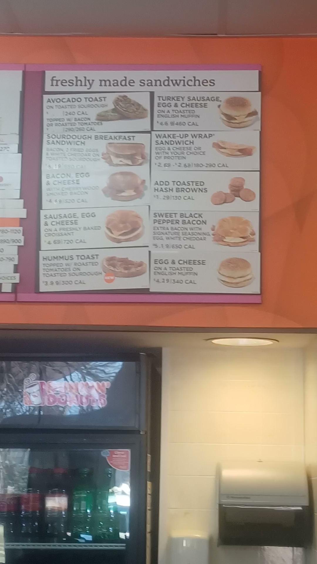 Dunkin' Menu