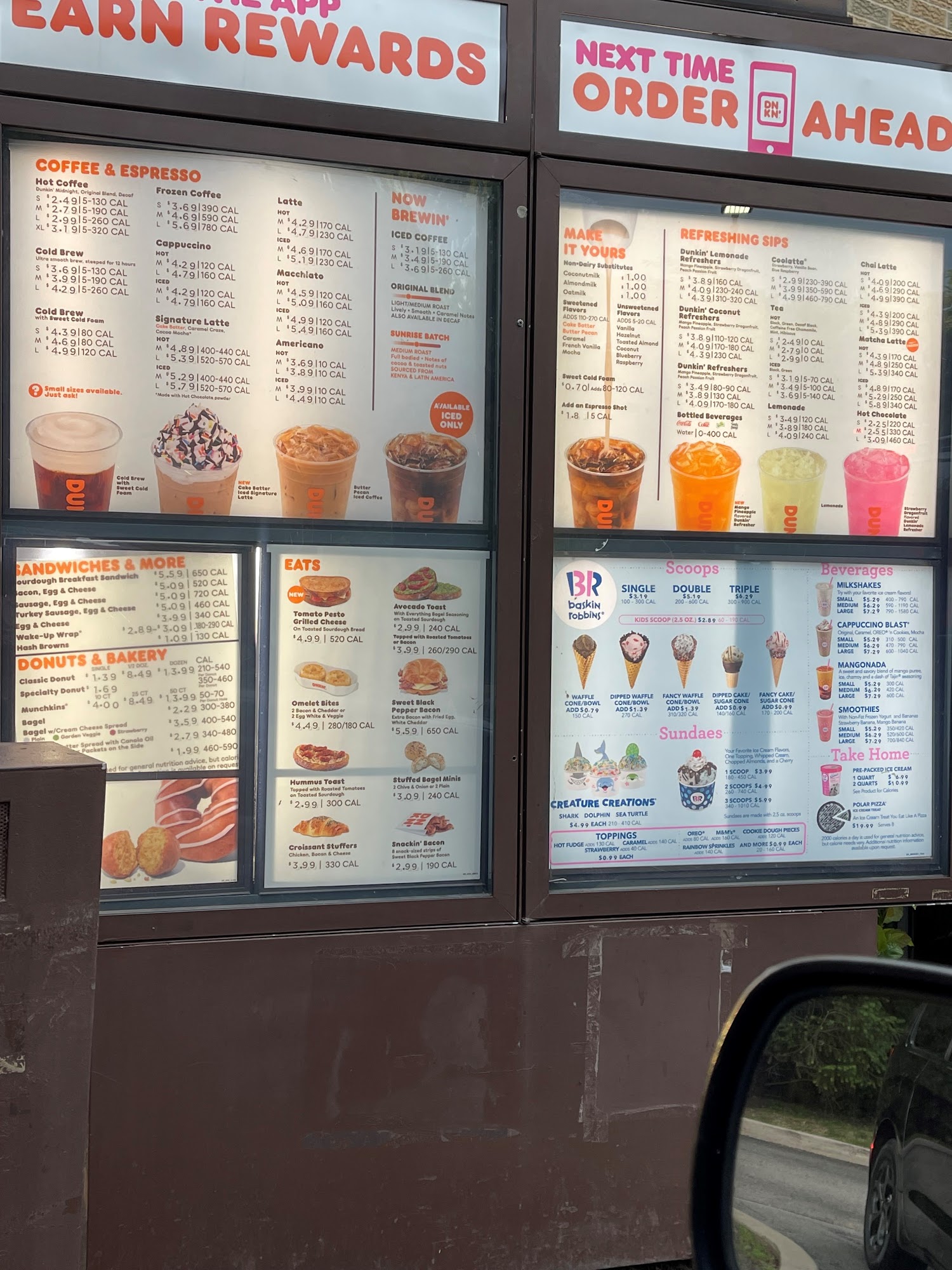 Dunkin' Menu