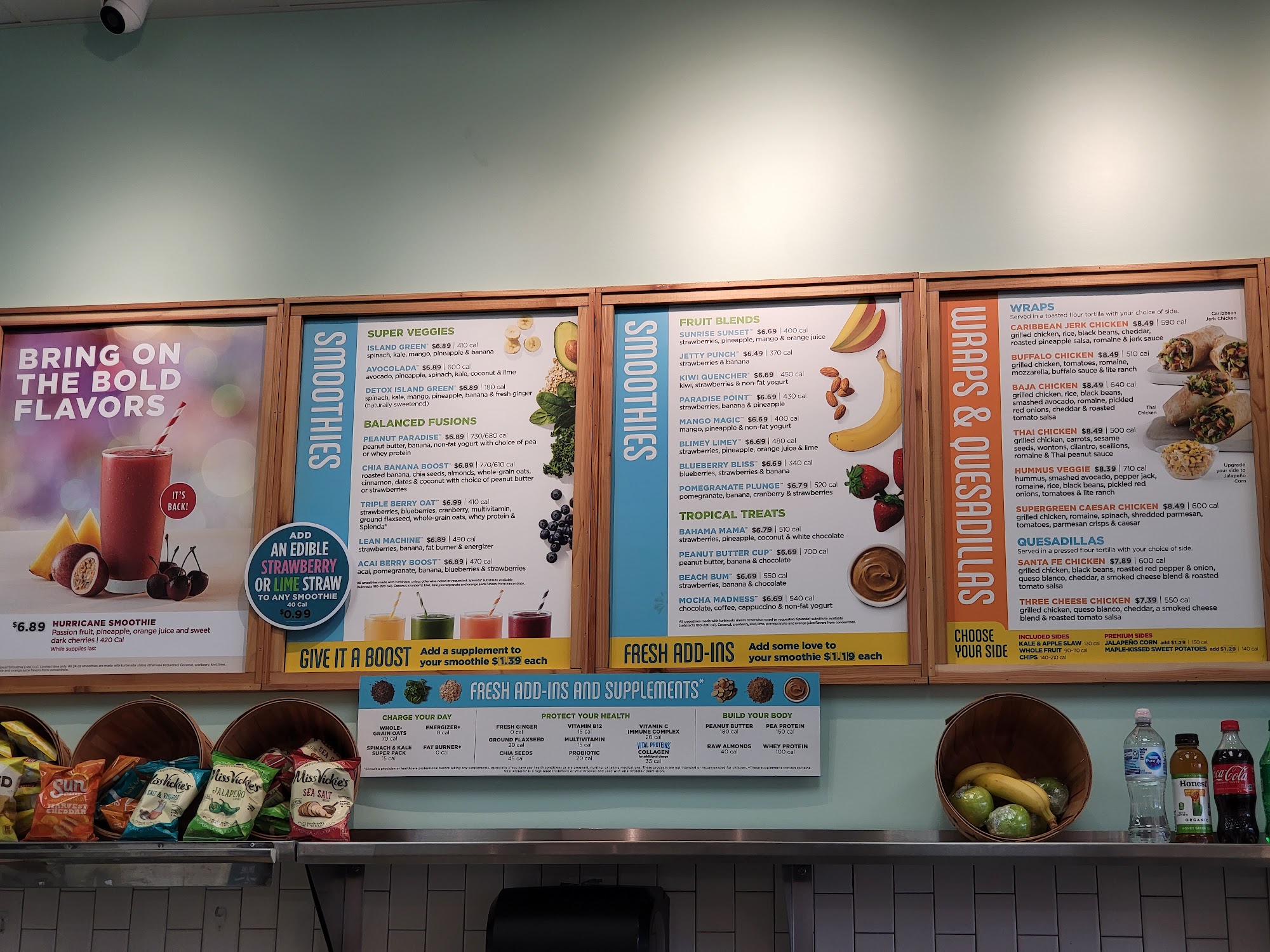 Tropical Smoothie Cafe Menu