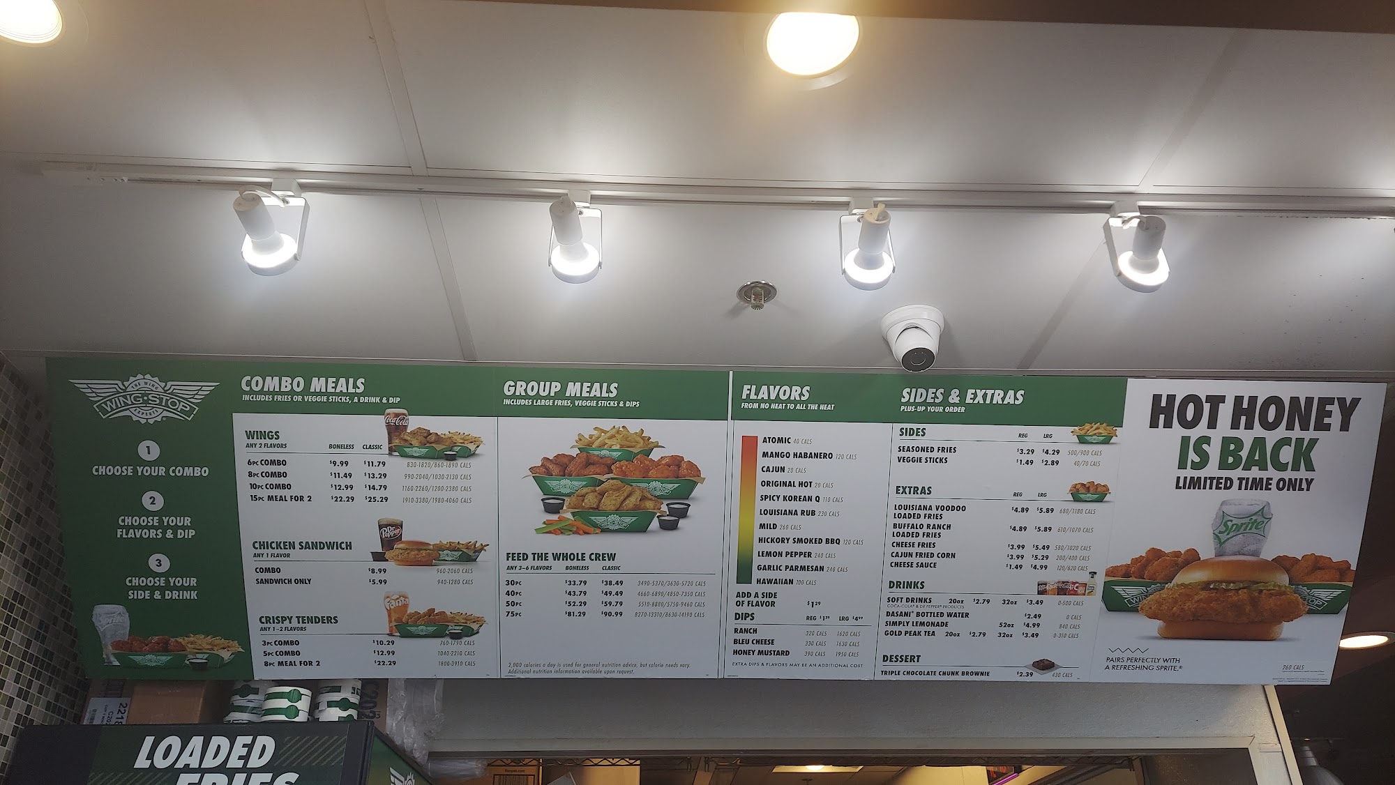 Wingstop Menu