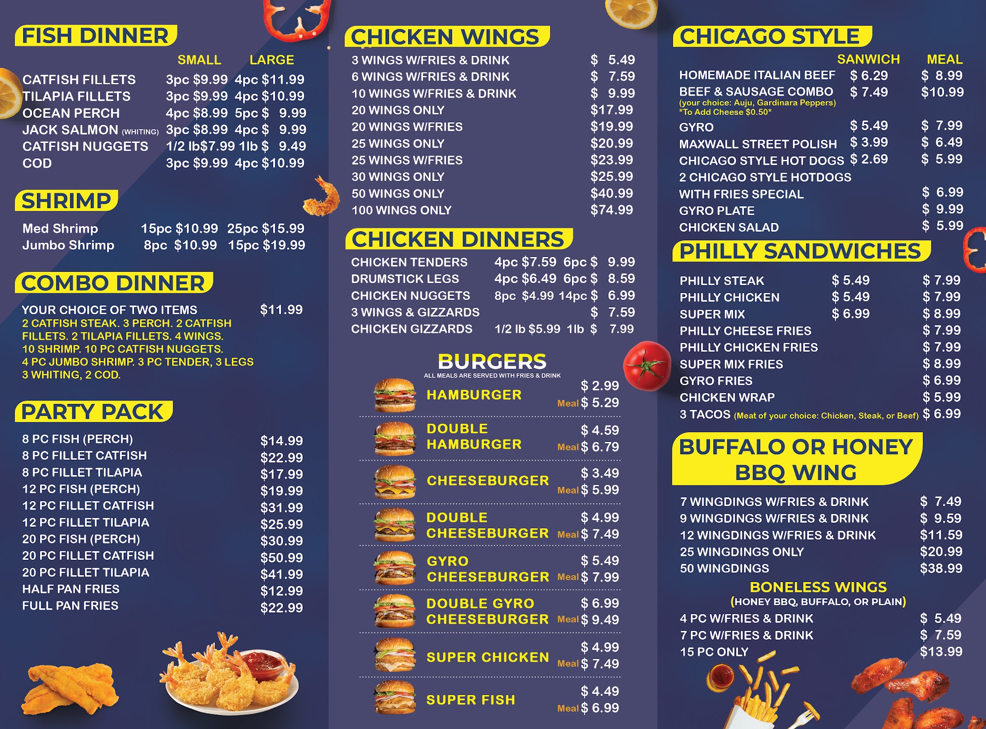 Da Catch - Harrison Menu