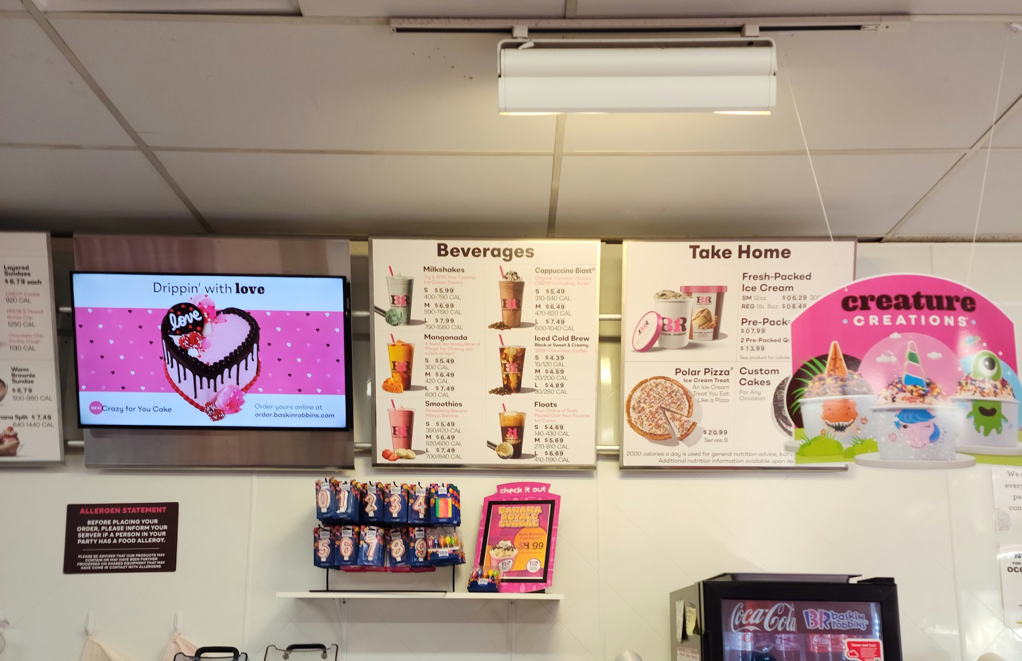Baskin-Robbins Menu