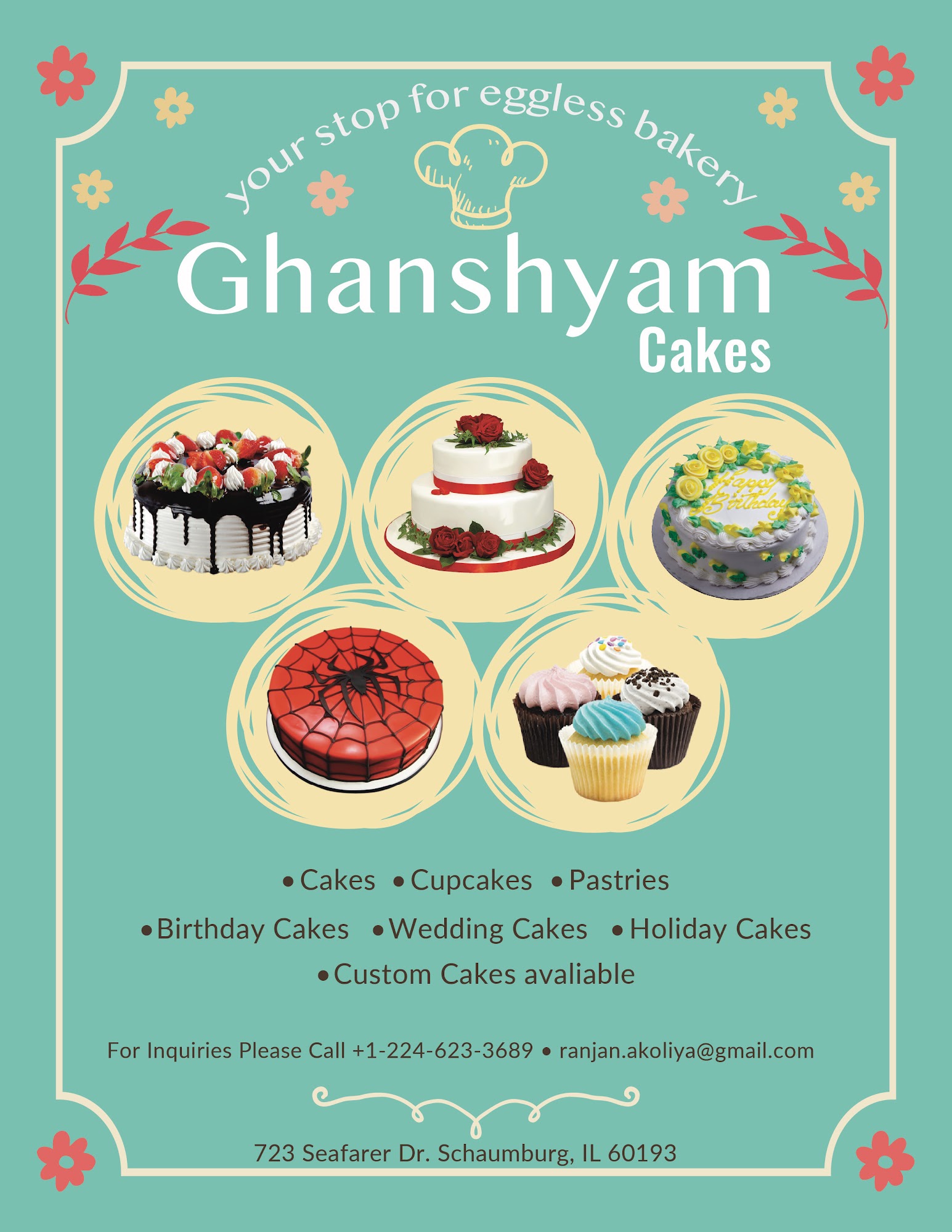 Ghanshyam Cakes (24 Hours Online Orders!) Menu