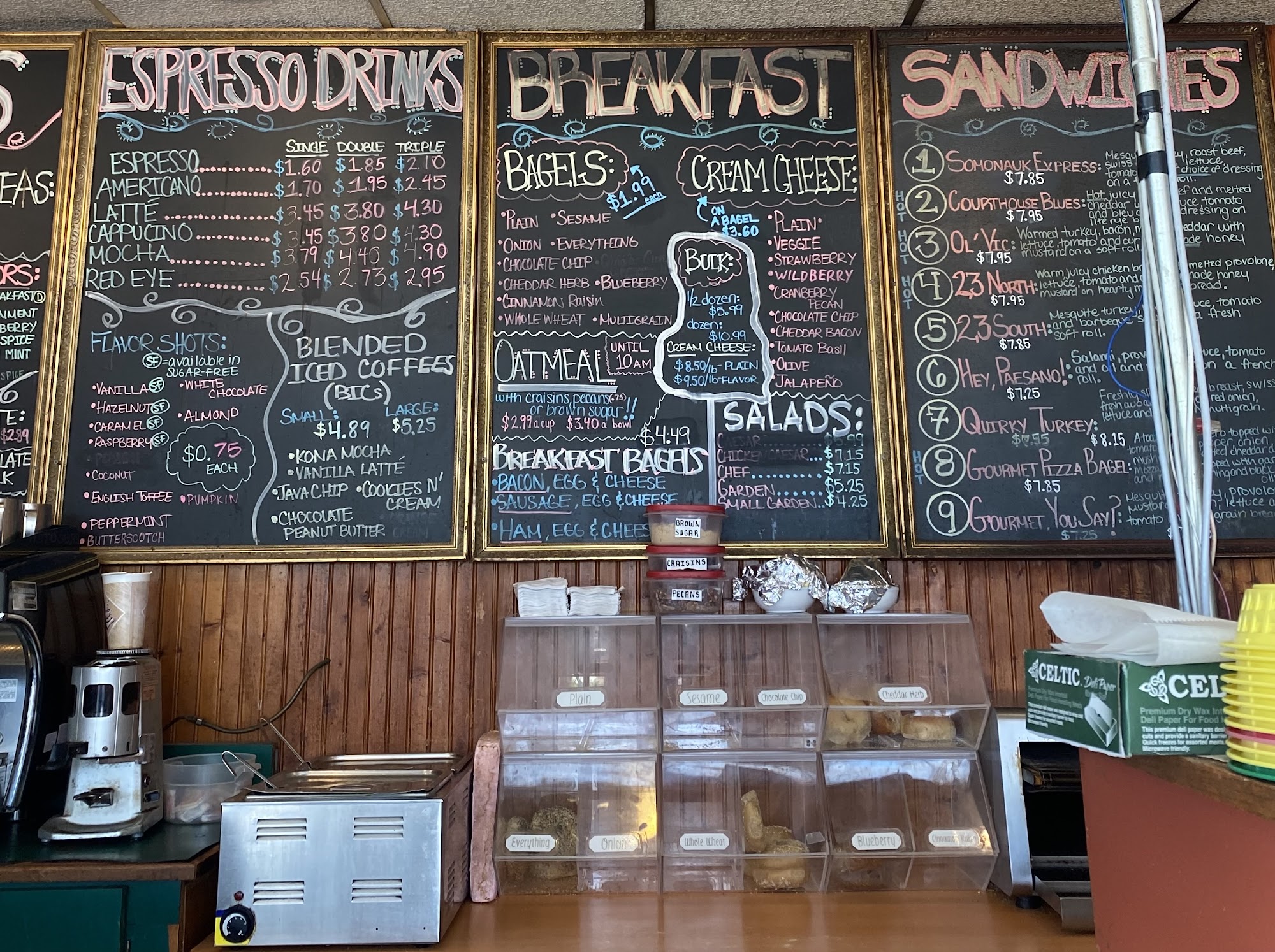 Shawn's Coffee Menu