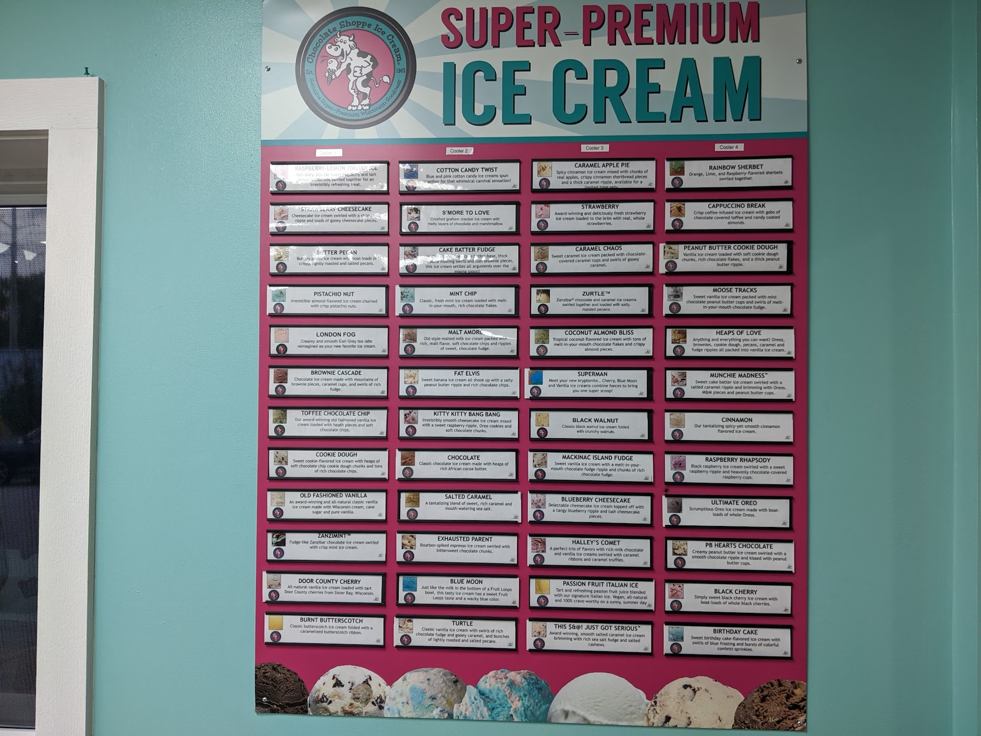 The Scoop Menu