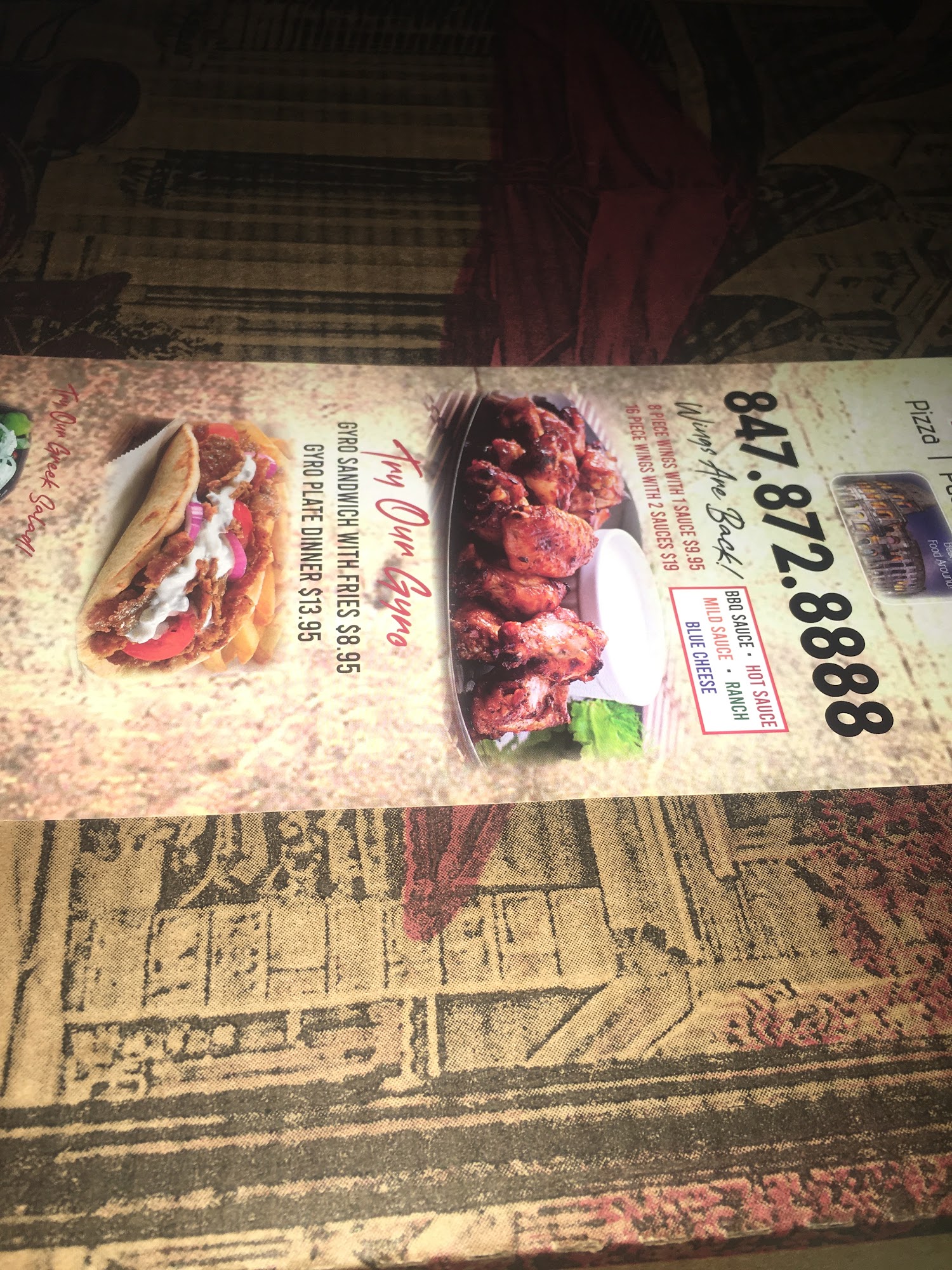 Roma Pizza & Pasta Menu