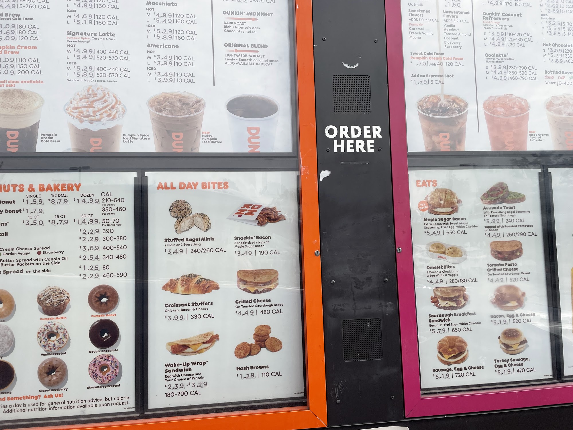 Dunkin' Menu