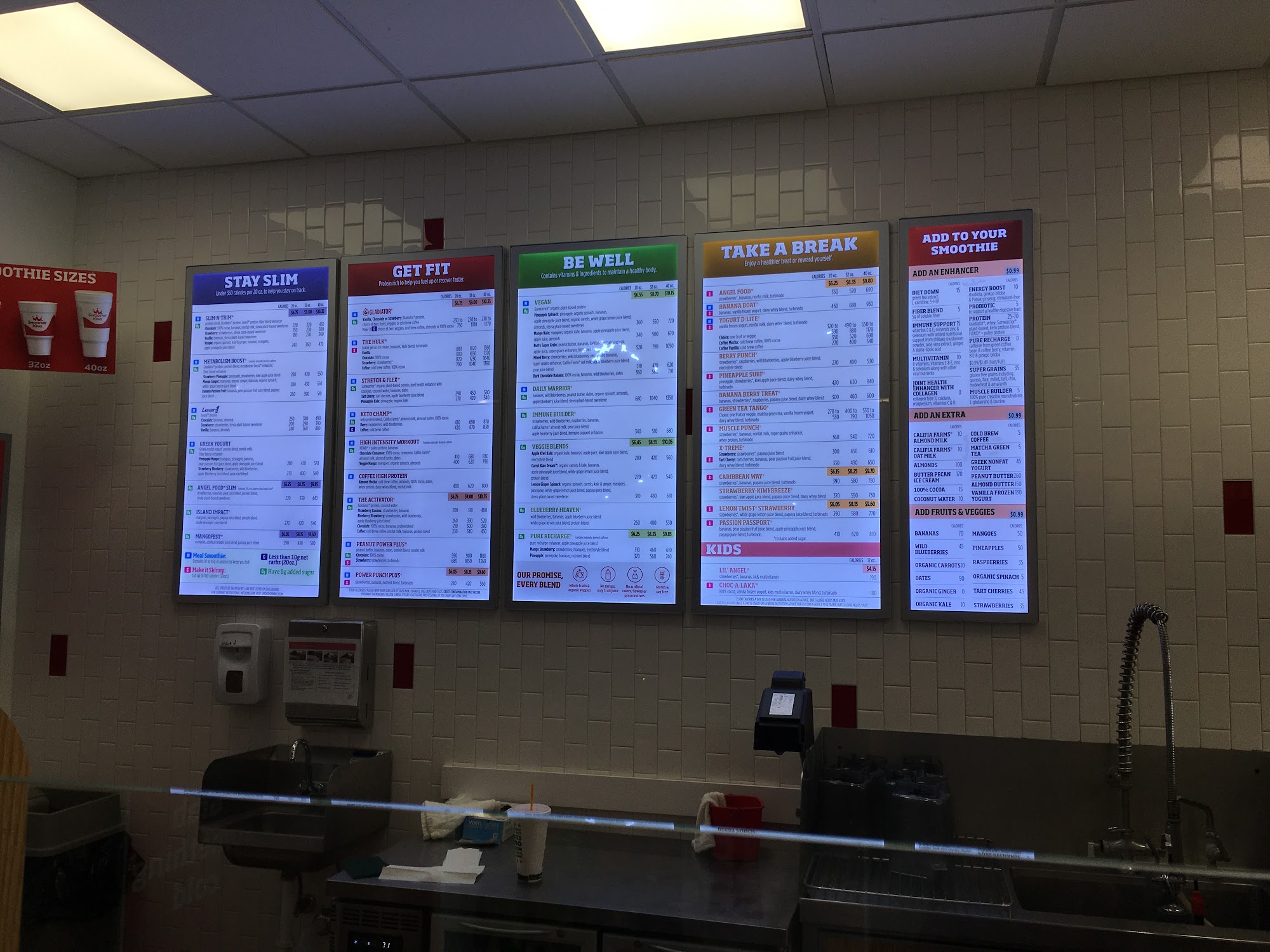 Smoothie King Menu