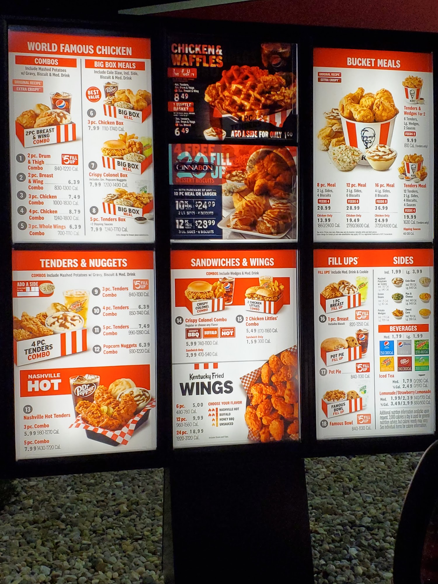 KFC Menu