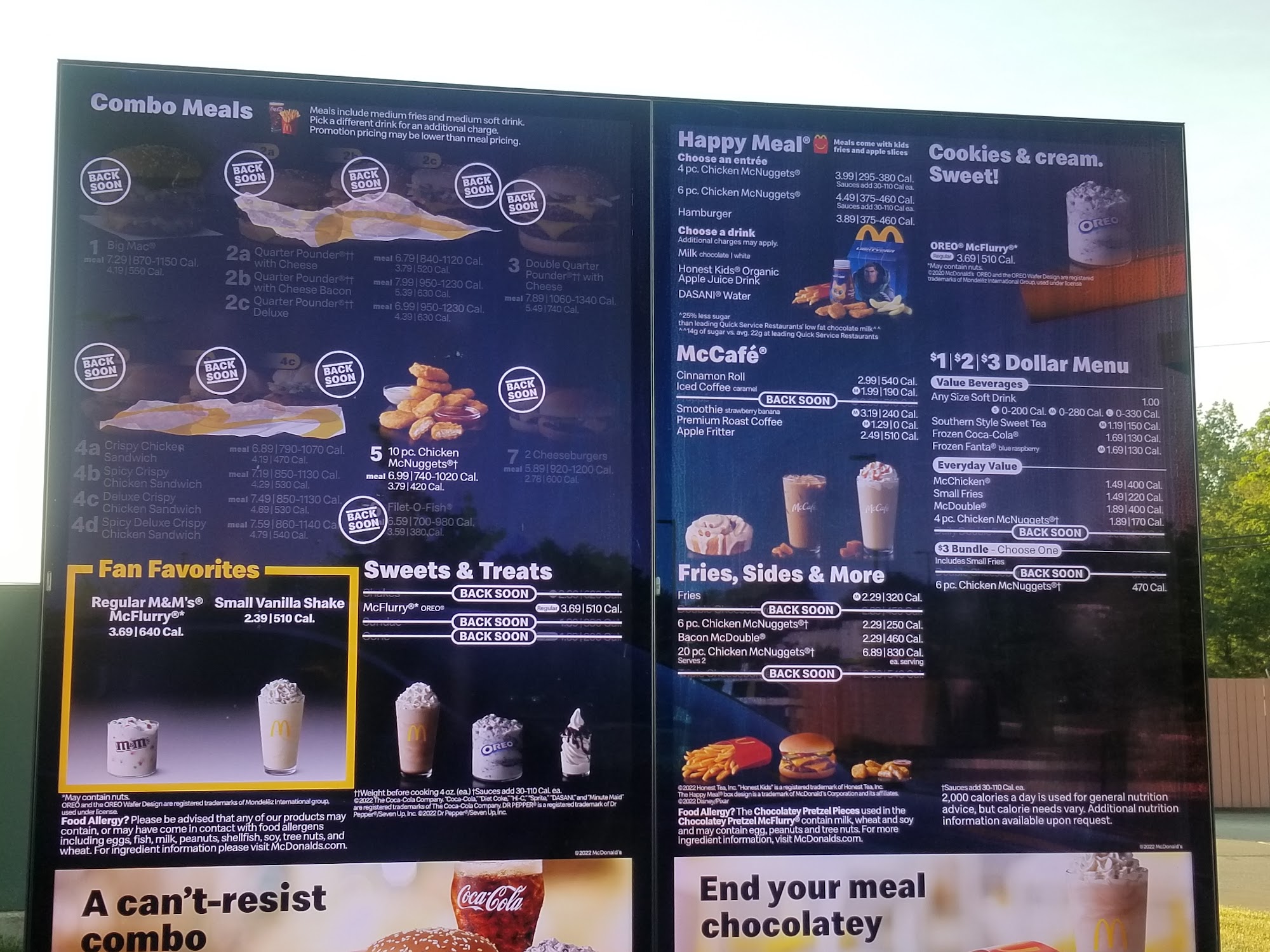 McDonald's Menu