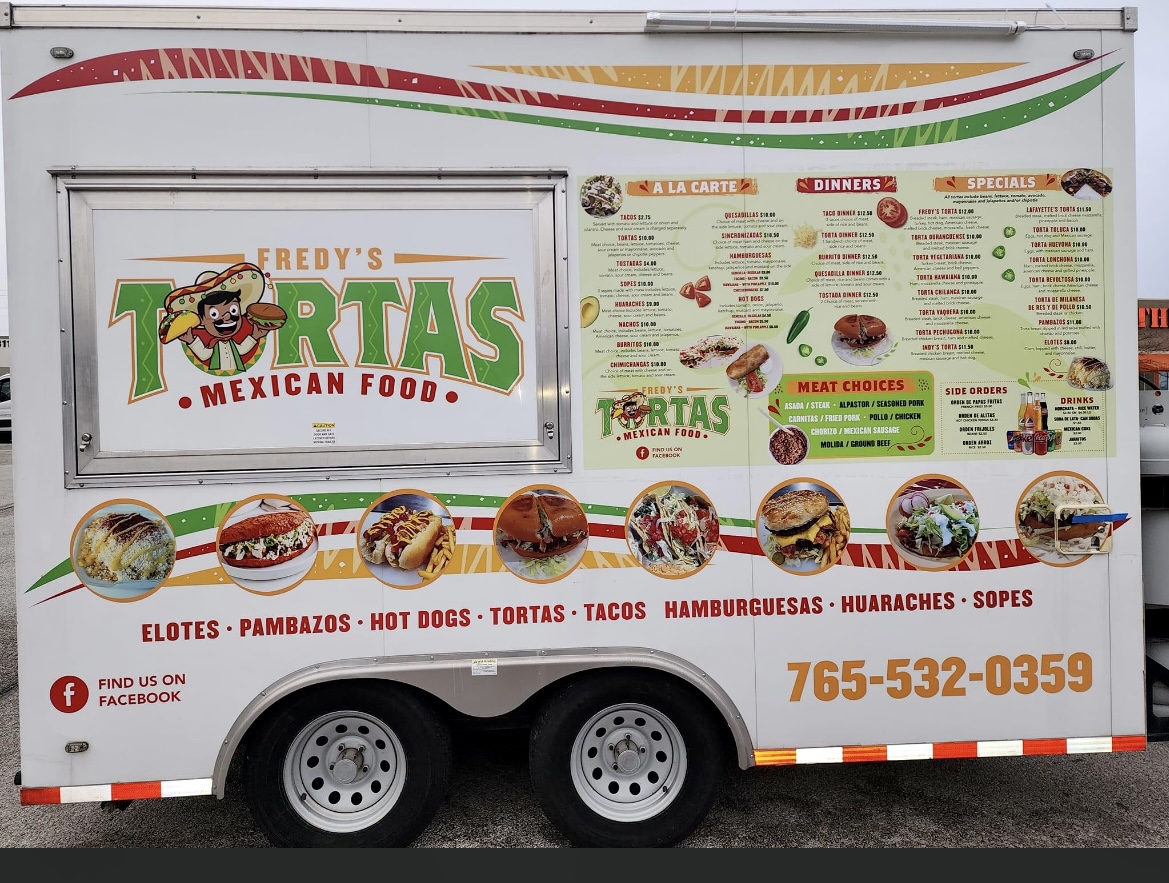 Fredy's tortas Menu
