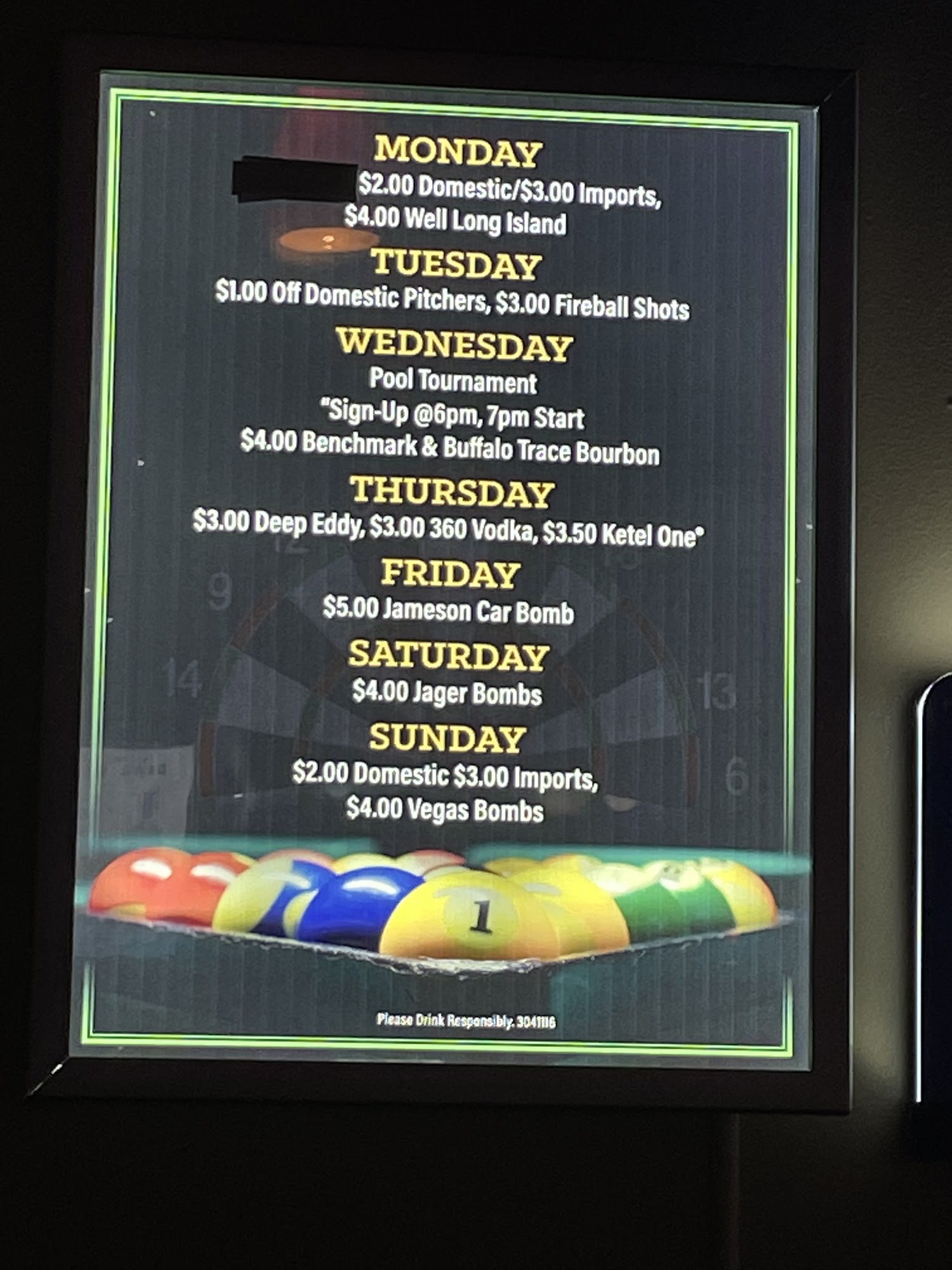 The Dawg House Pub Menu