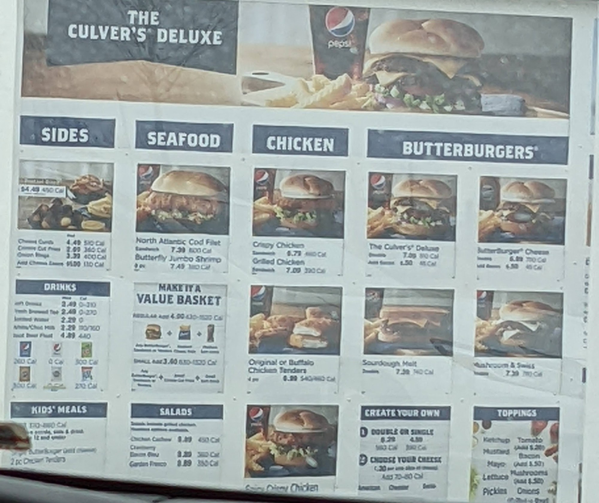 Culver’s Menu