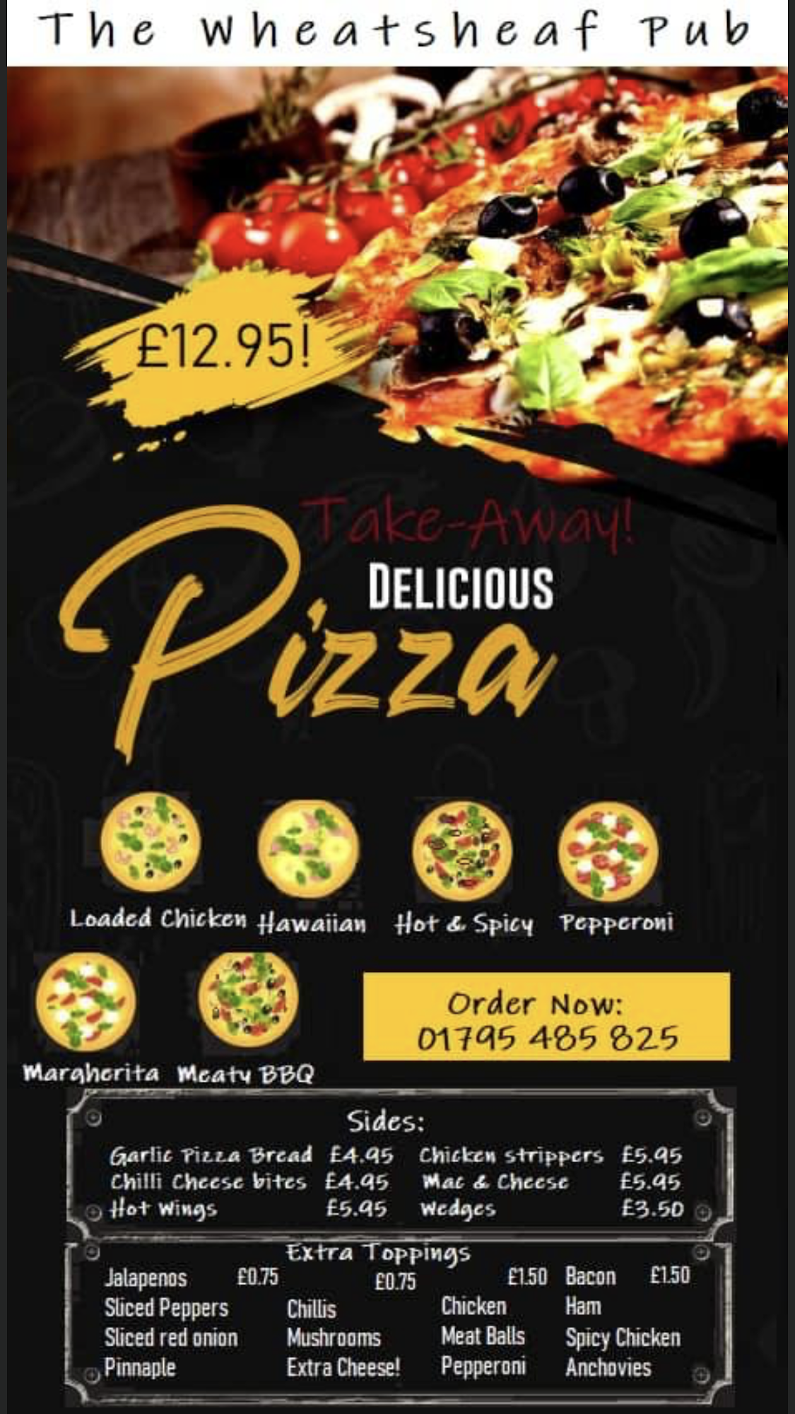 The Wheatsheaf Inn Menu