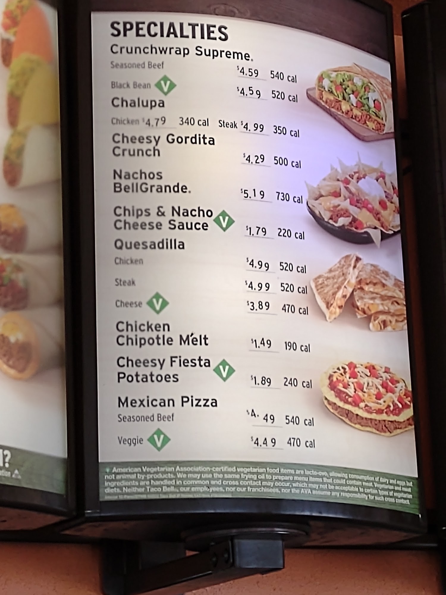 Taco Bell Menu