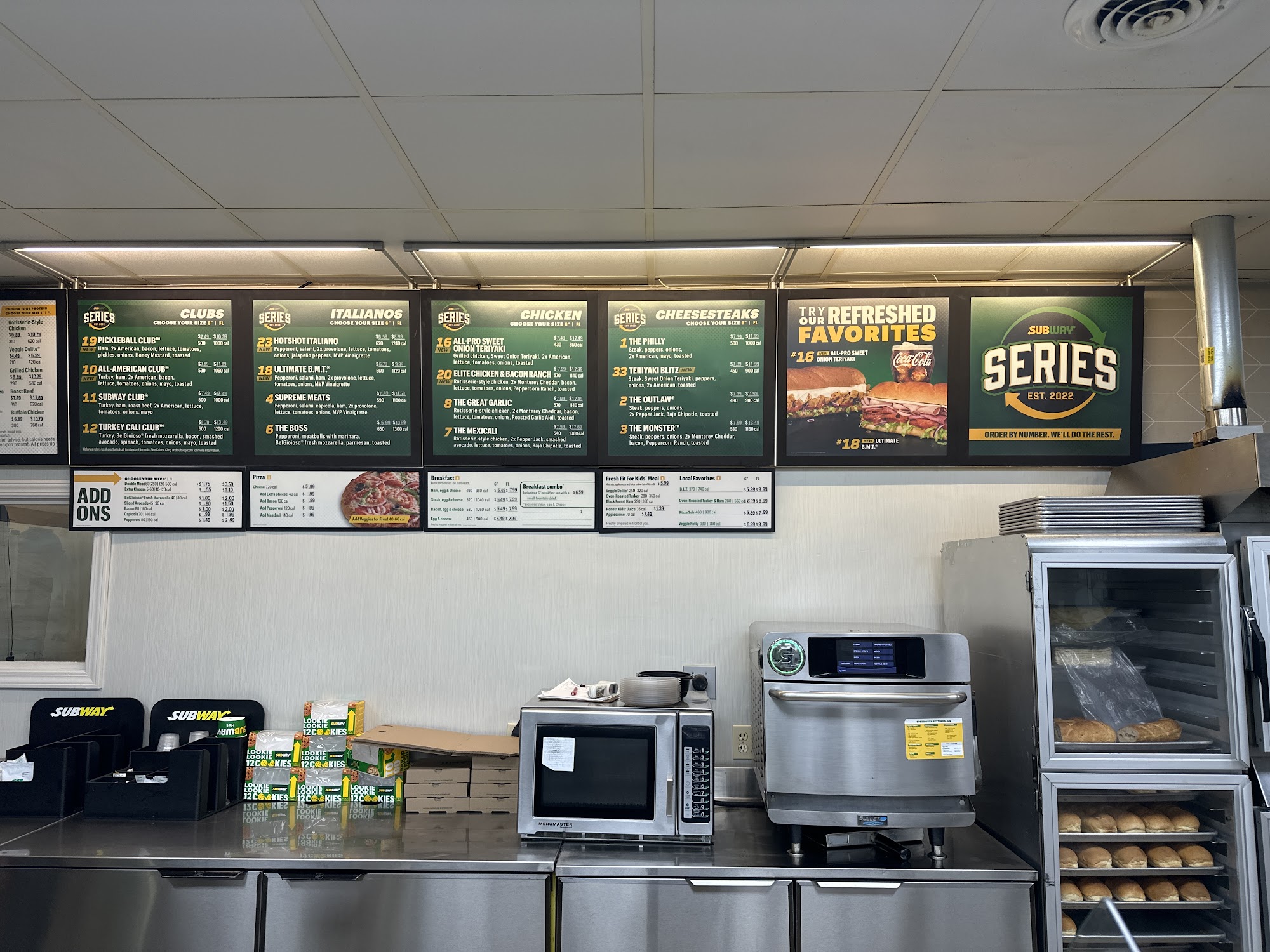 Subway Menu