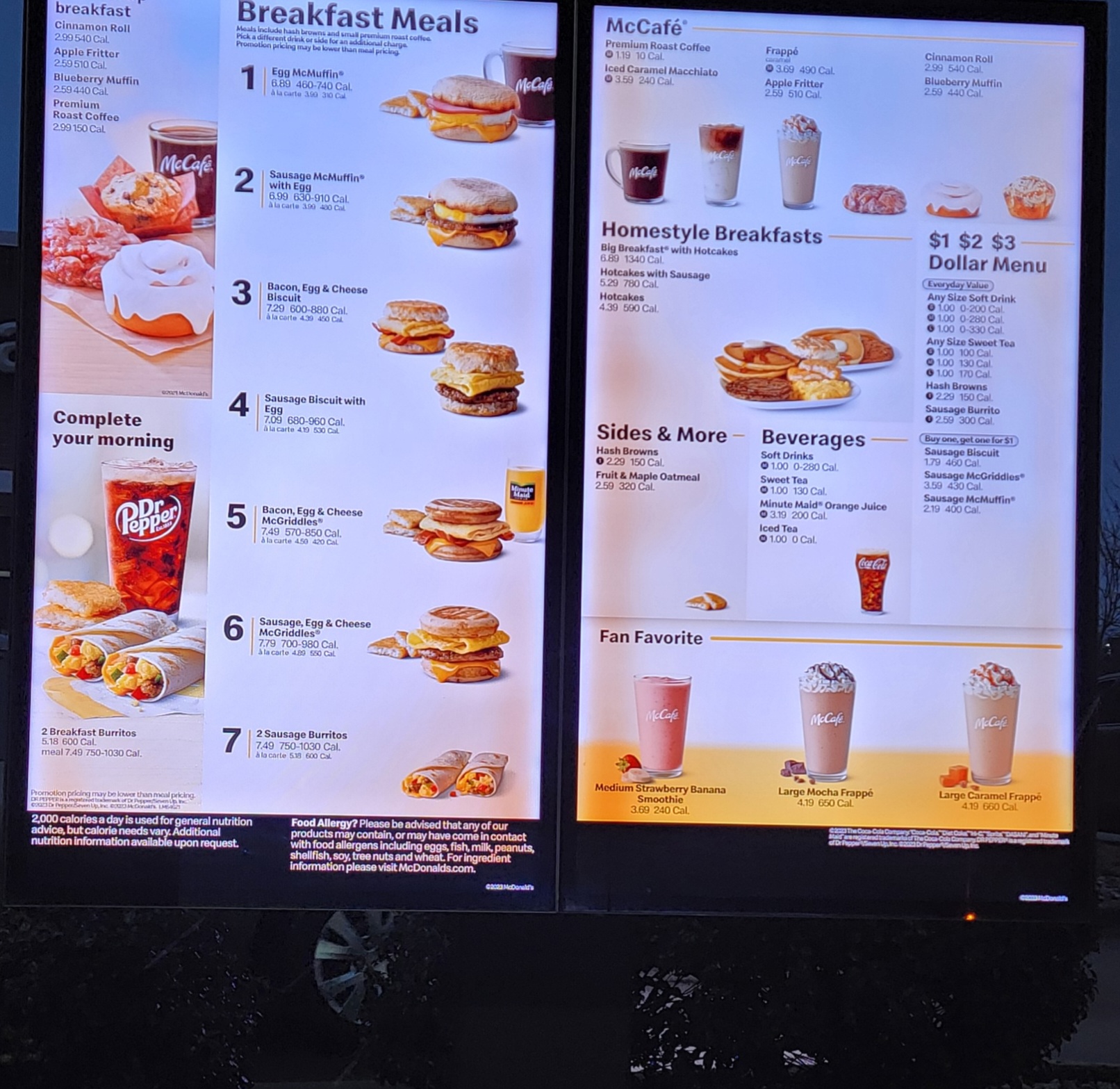 McDonald's Menu