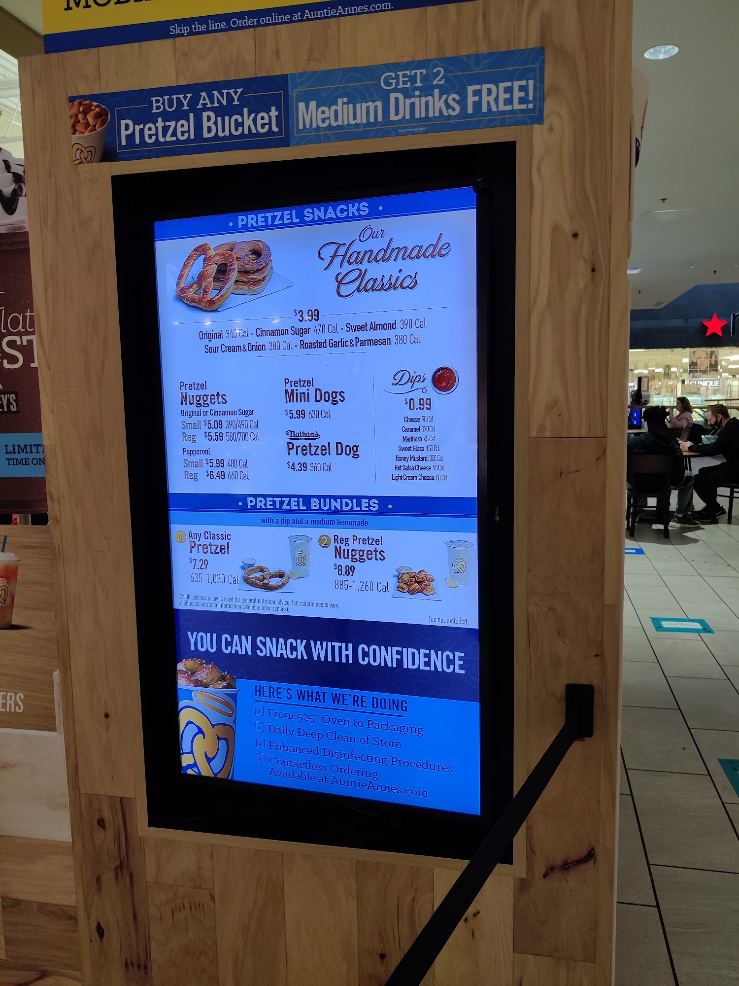 Auntie Anne's Menu