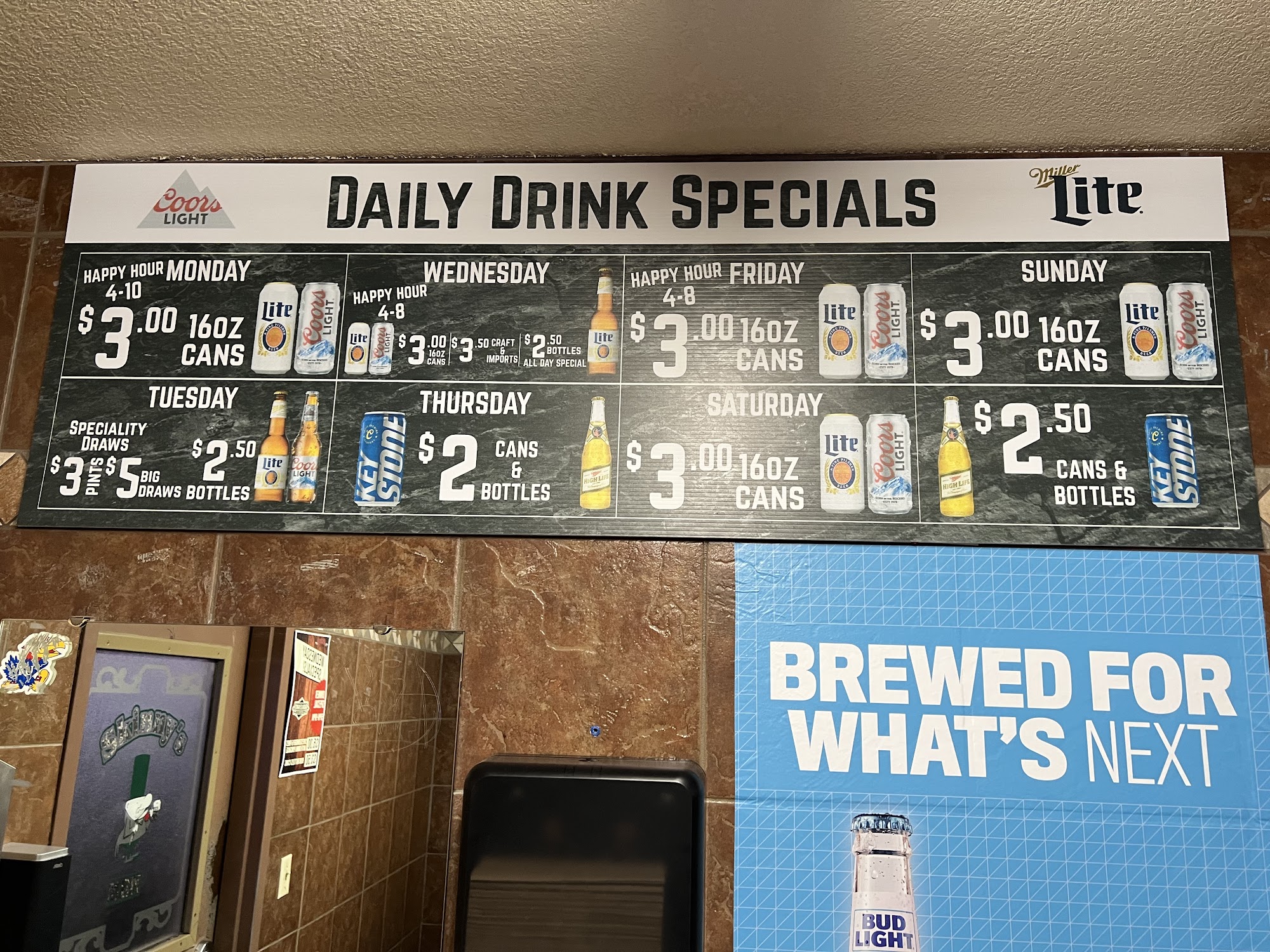 Skinny's Sports Bar & Grill Menu