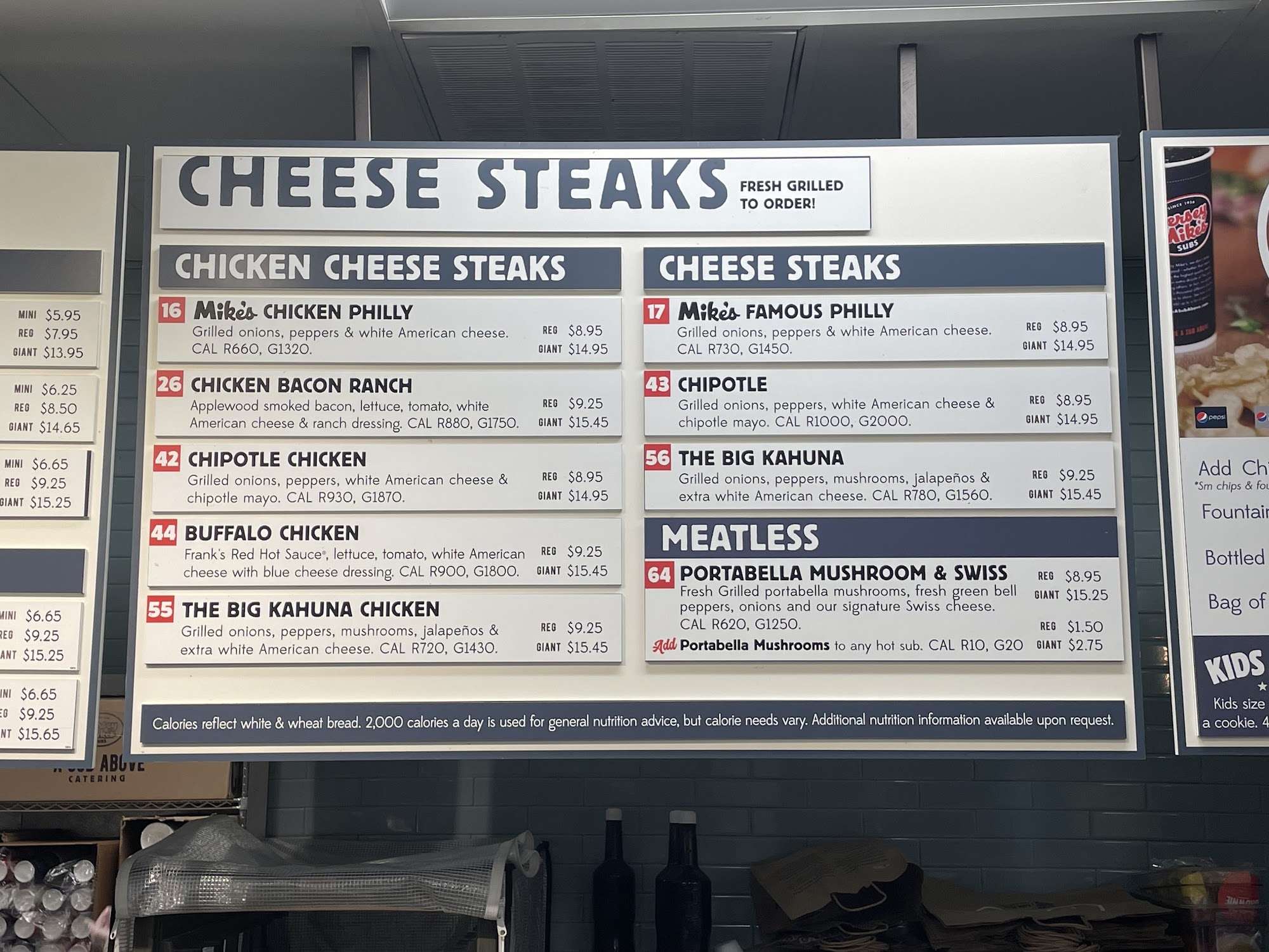 Jersey Mike's Subs Menu