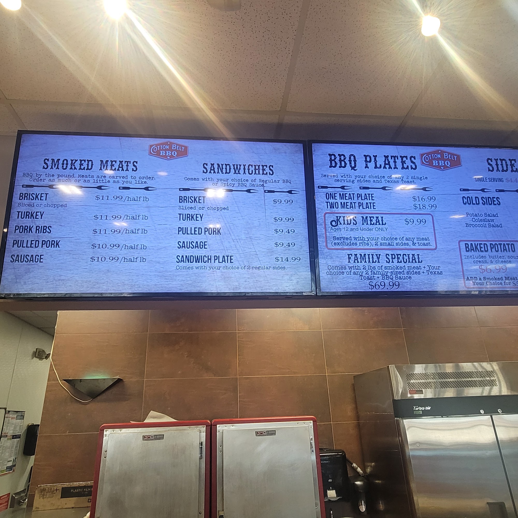 Cotton BBQ Menu