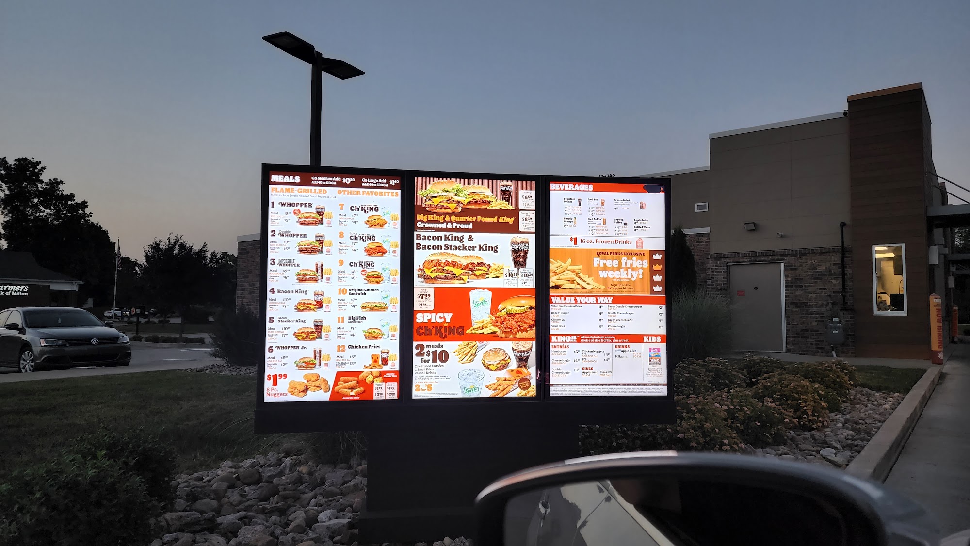 Burger King Menu