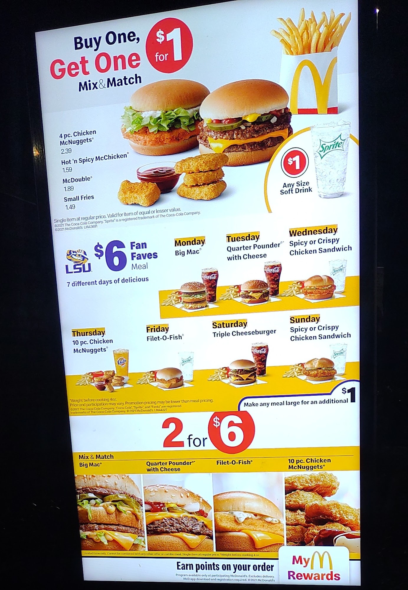 McDonald's Menu