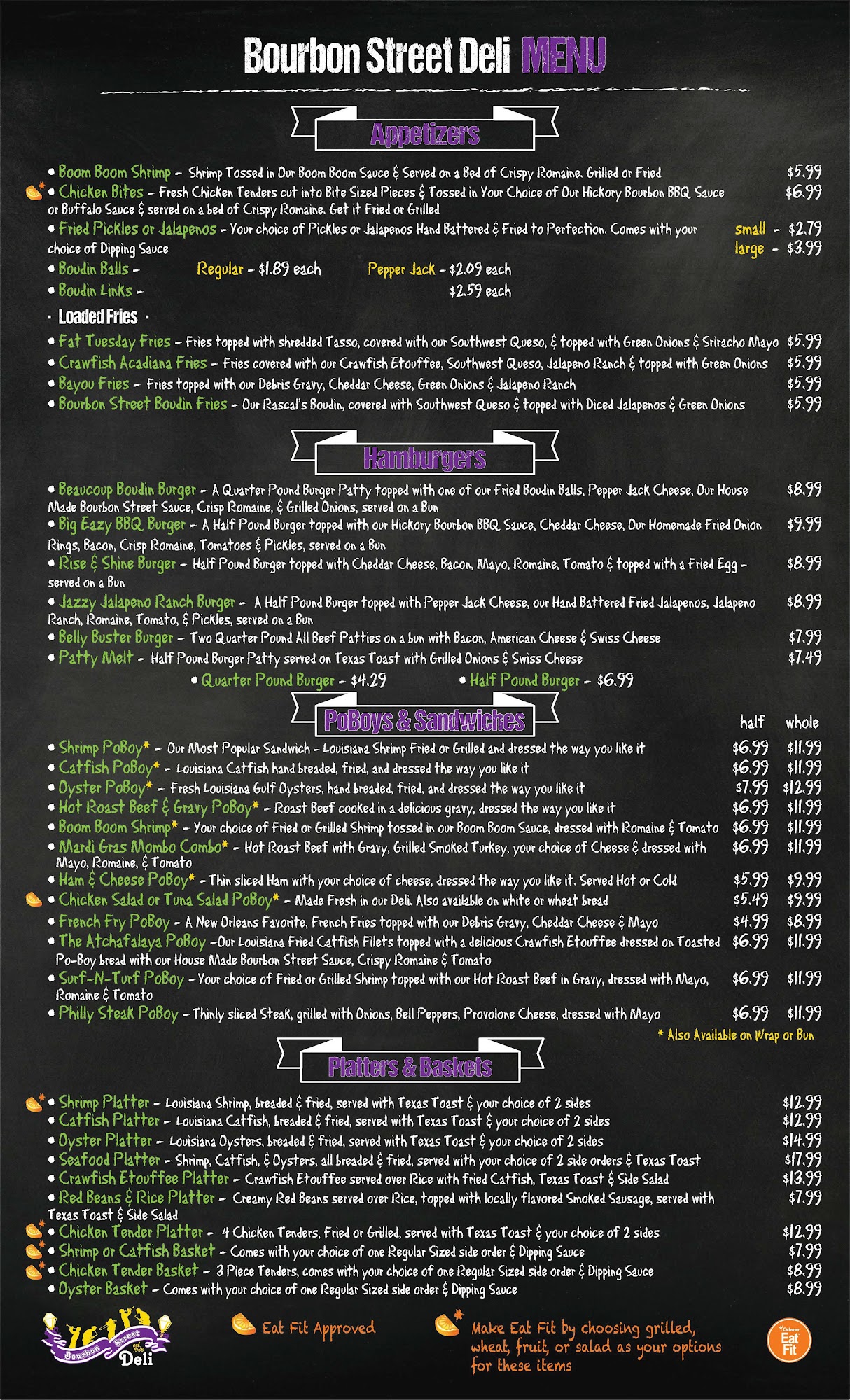 Bourbon Street Deli, Marksville Menu, Reviews (17), Photos (21