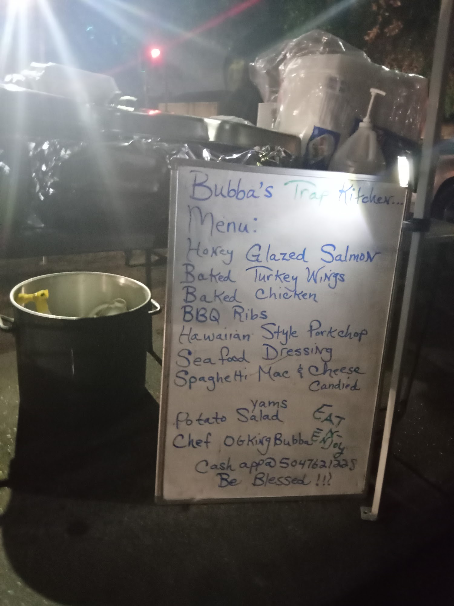 Seal's Class Act Menu