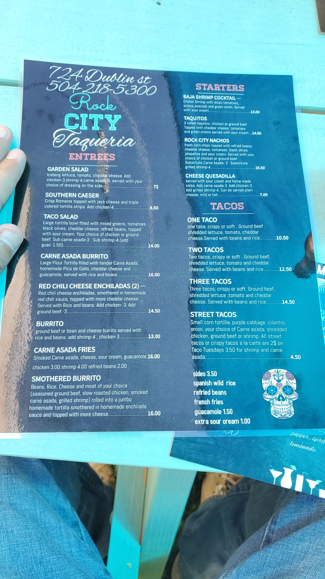 Rock City Taqueria Menu