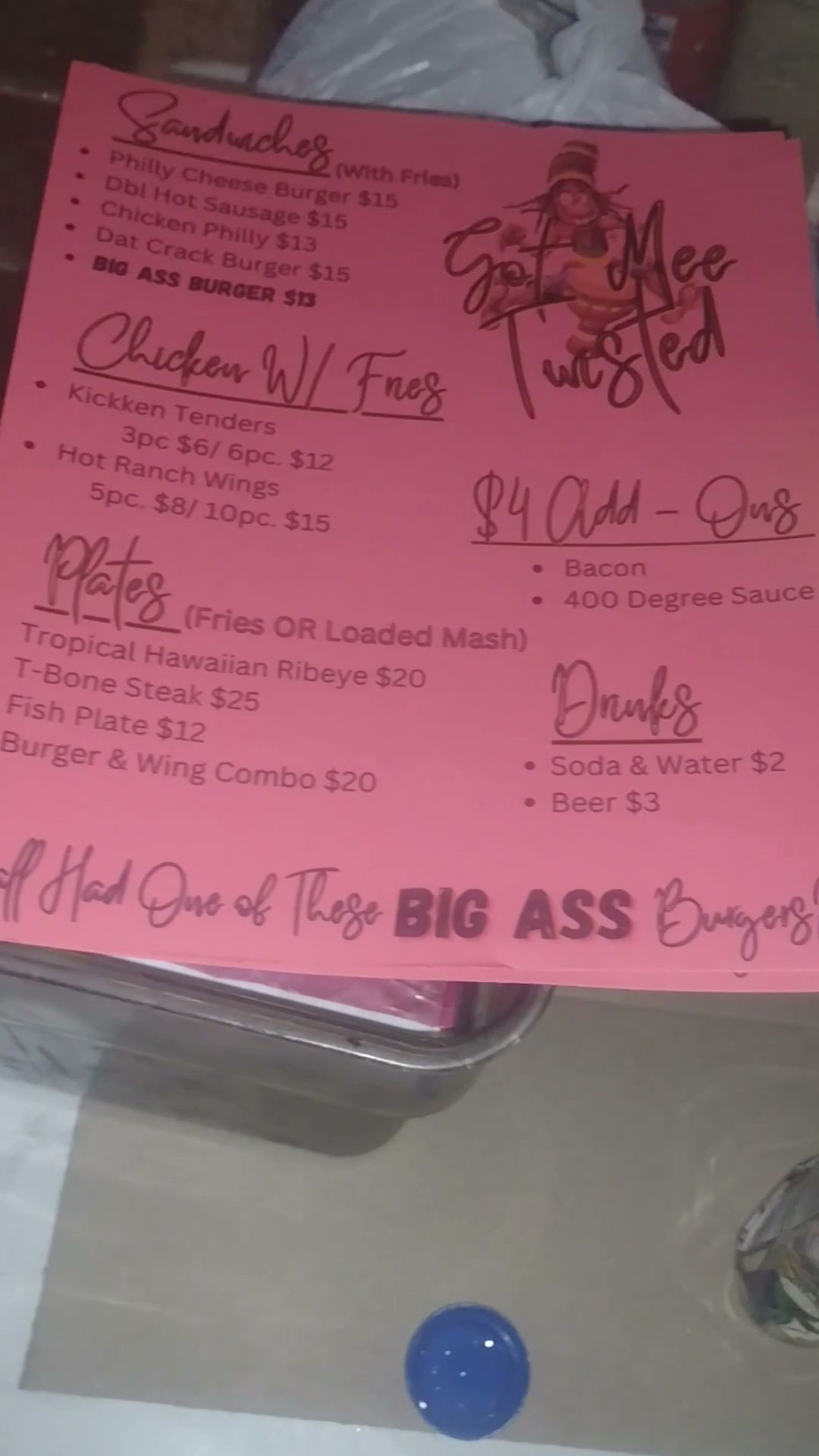 Tapps II Menu