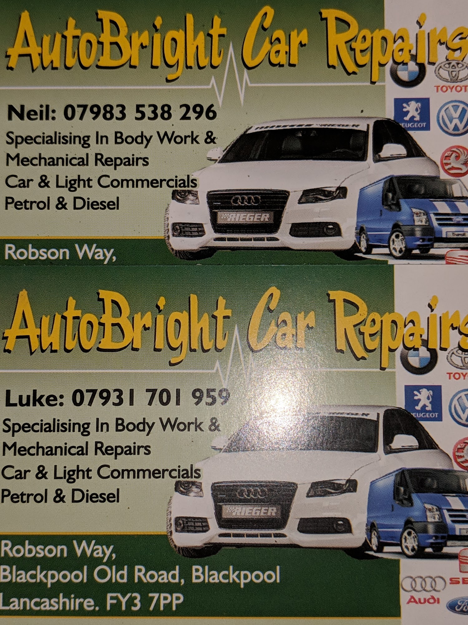 Autobright car repairs