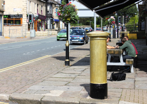 Royal Mail Post Box - Gold - Steven Burke