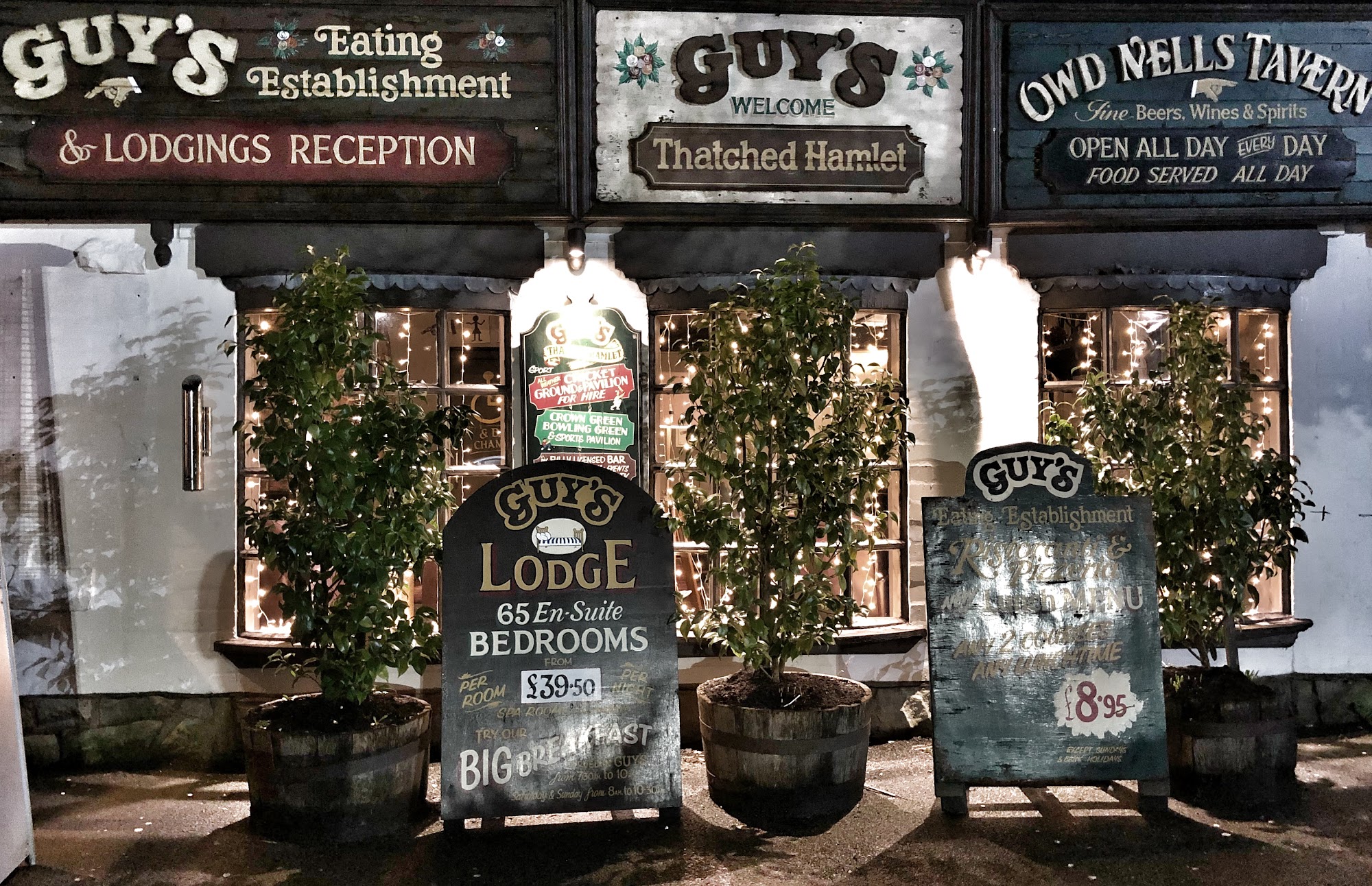 Guy's Eating Establishment Menu