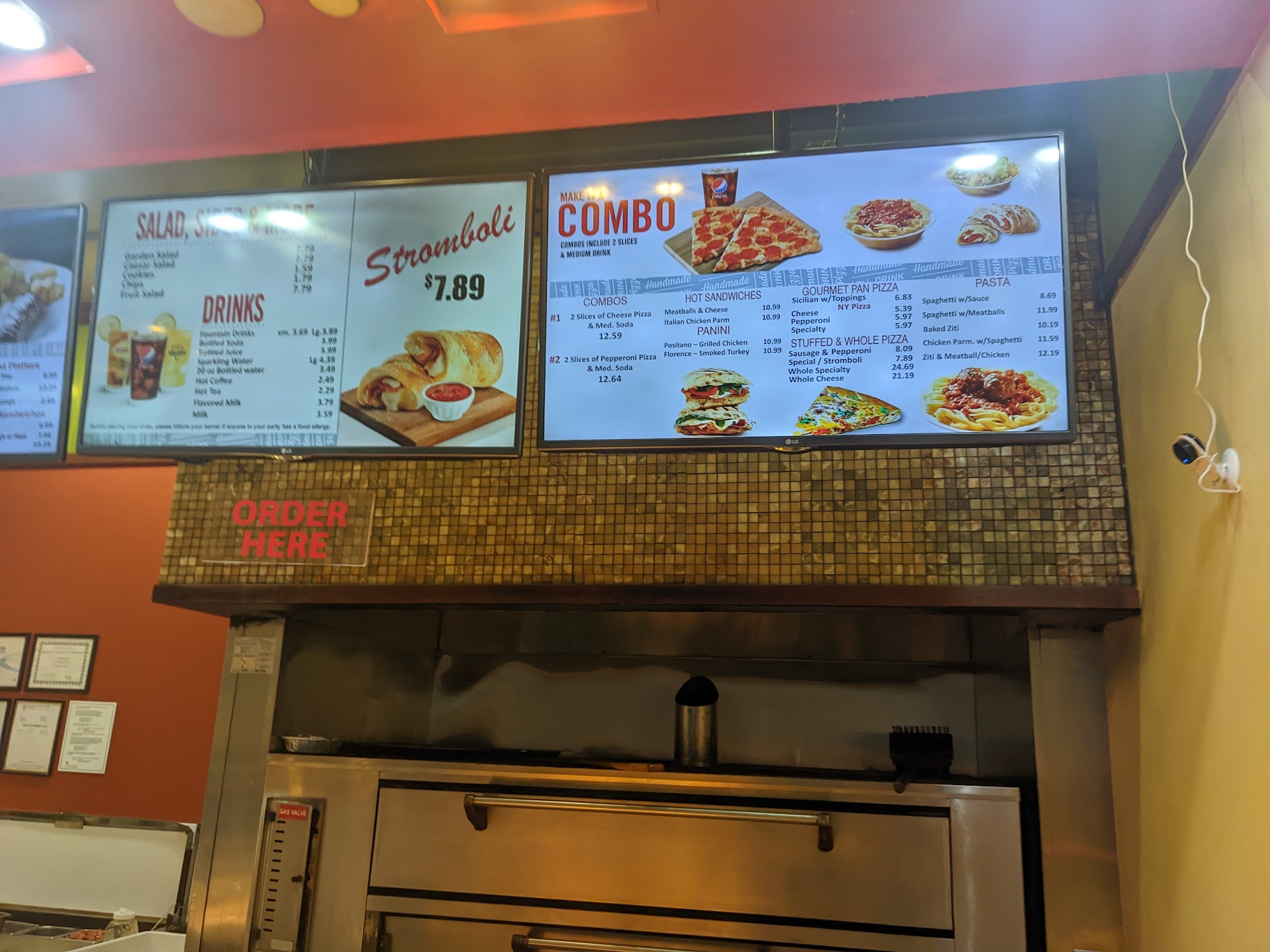 Sbarro Menu
