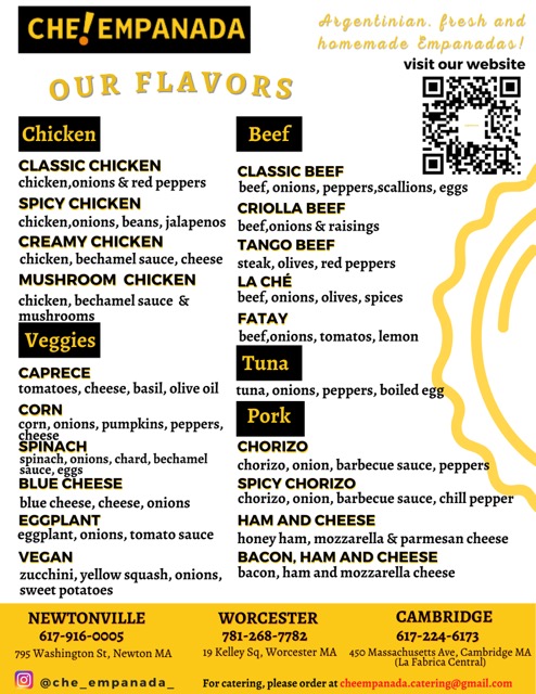 Che Empanada Menu