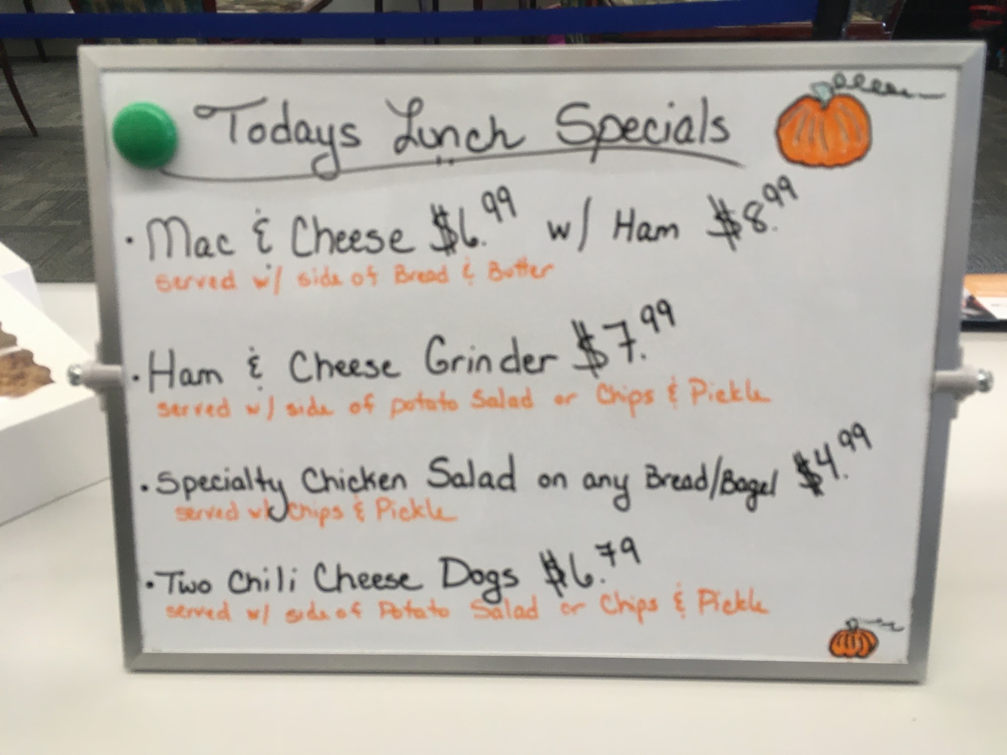 Computer Works Cafe Menu