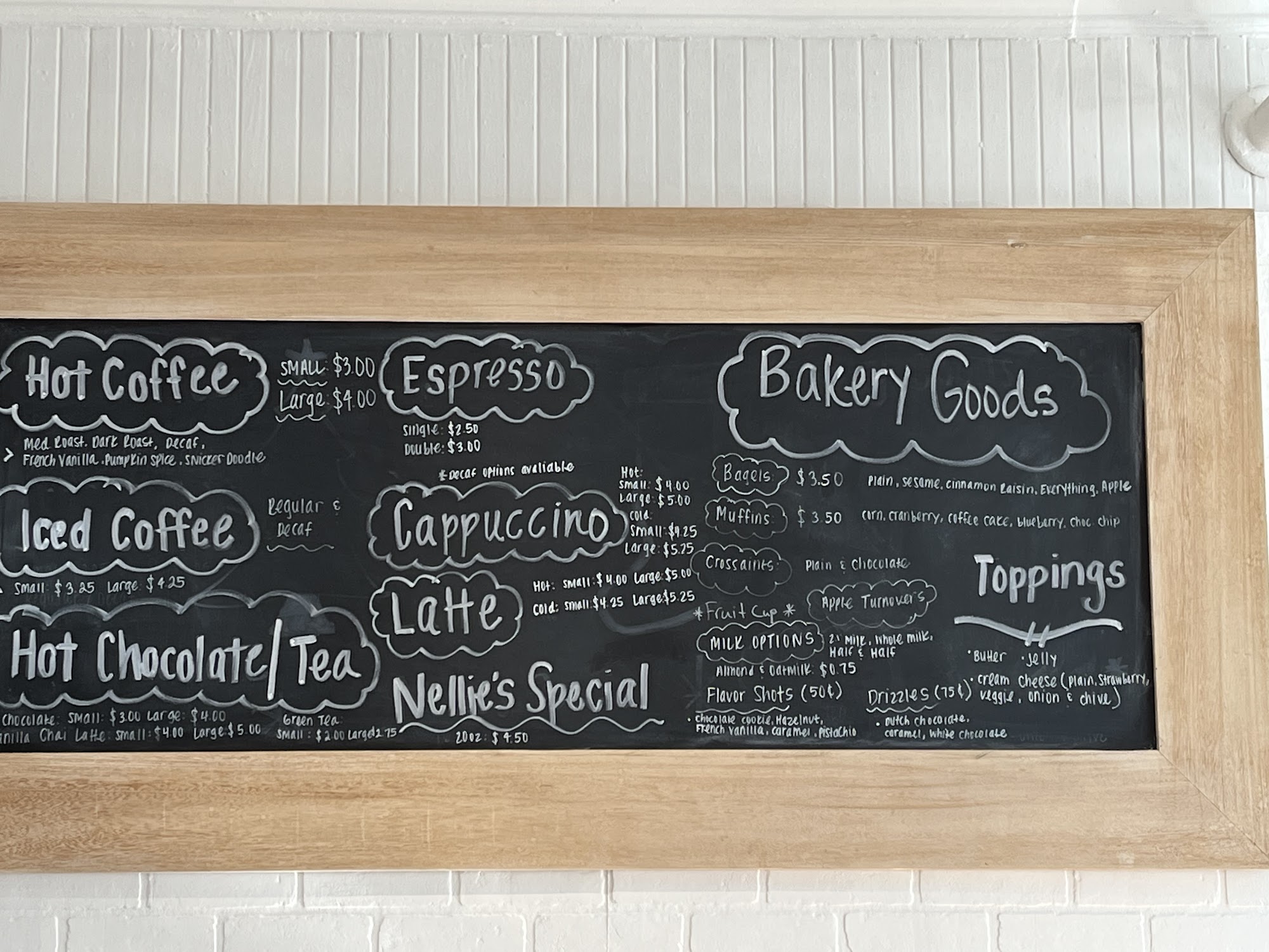 Sip N Sit Cafe' Menu