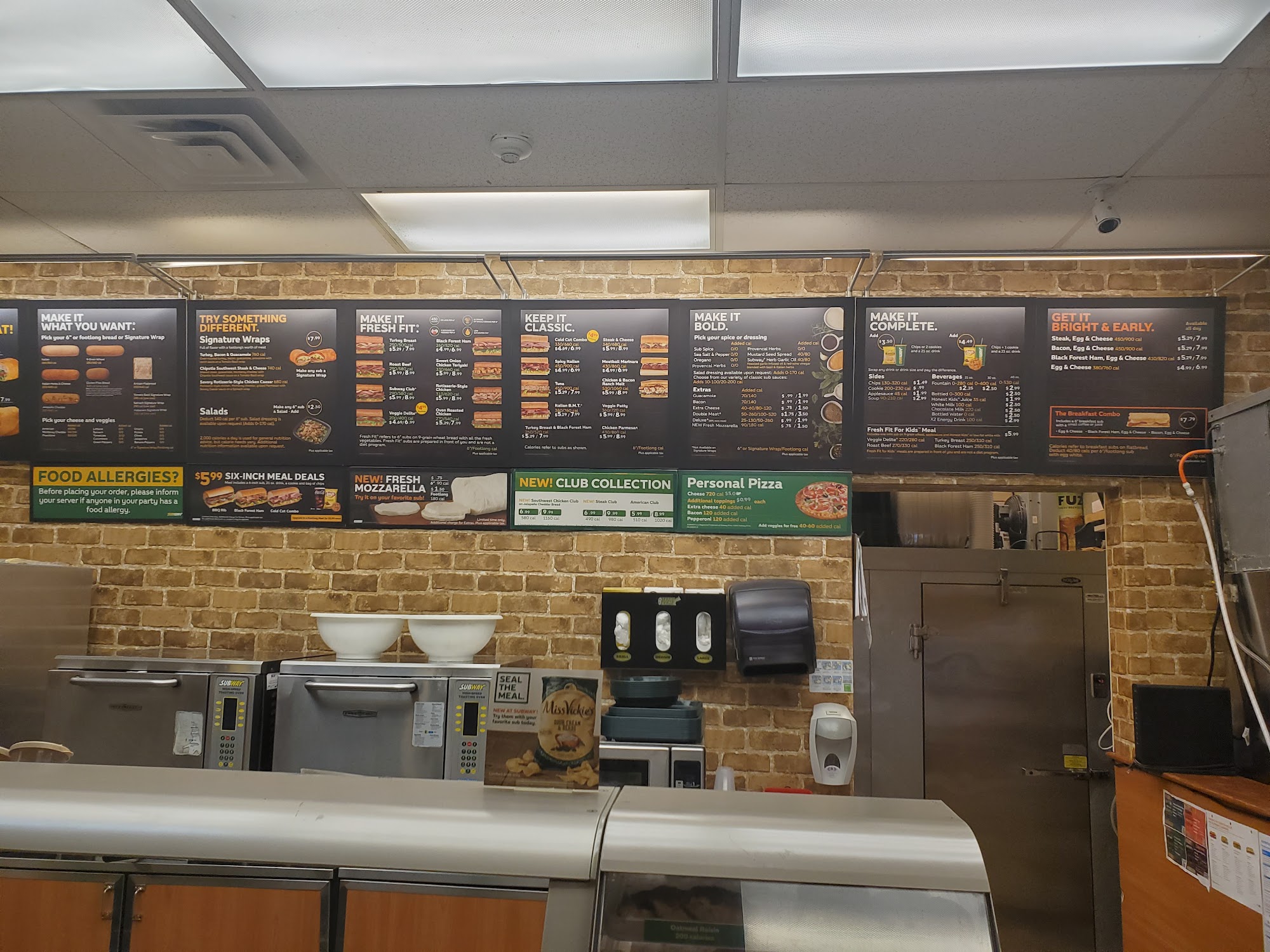 Subway Menu