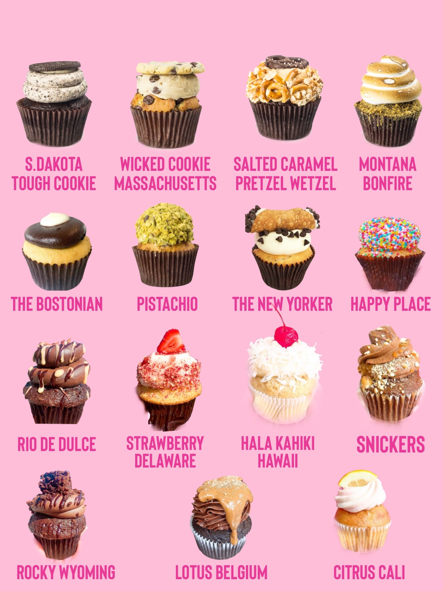 United Cakes Bakery Menu