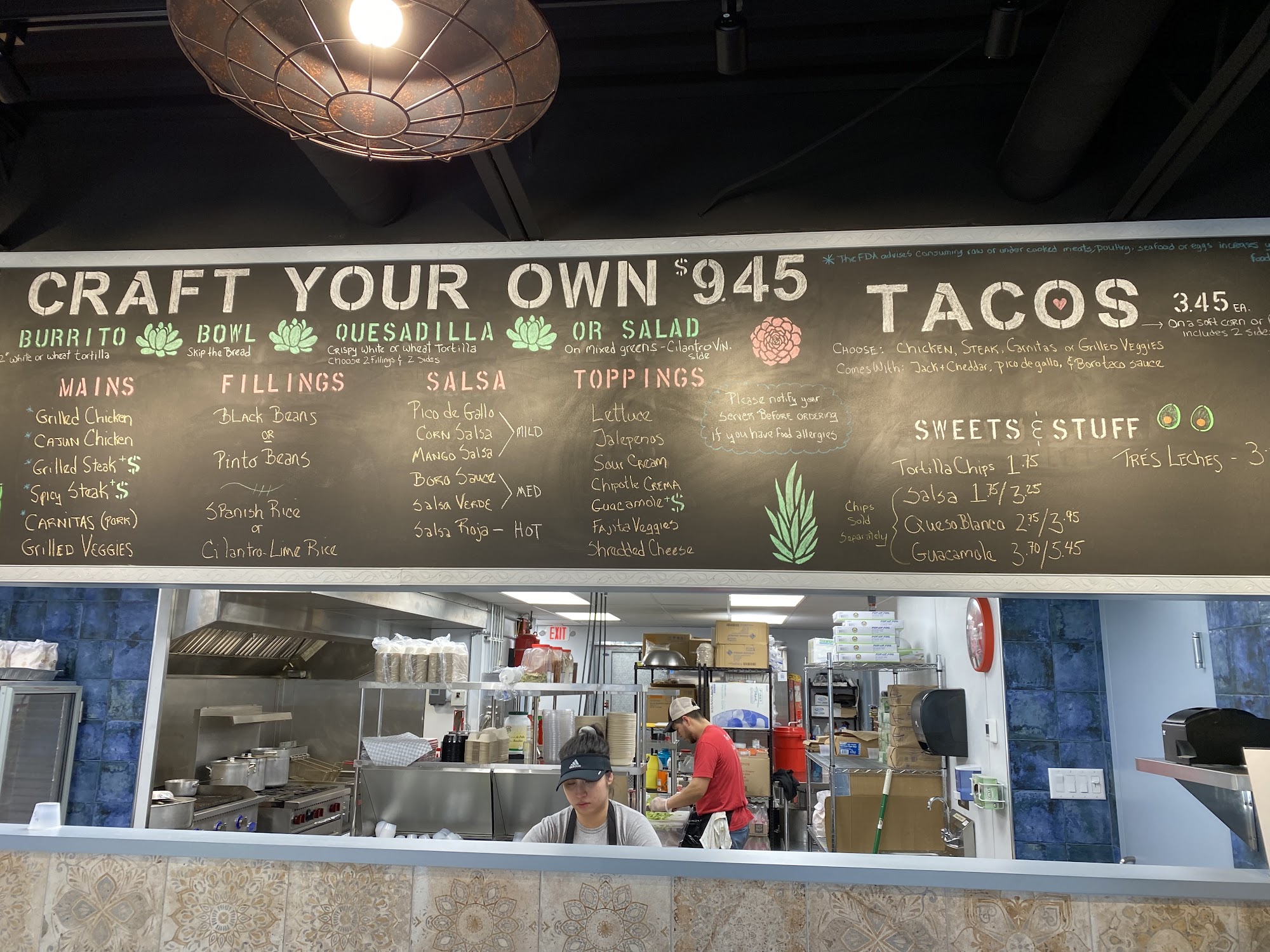 Boro Burrito Co. Menu