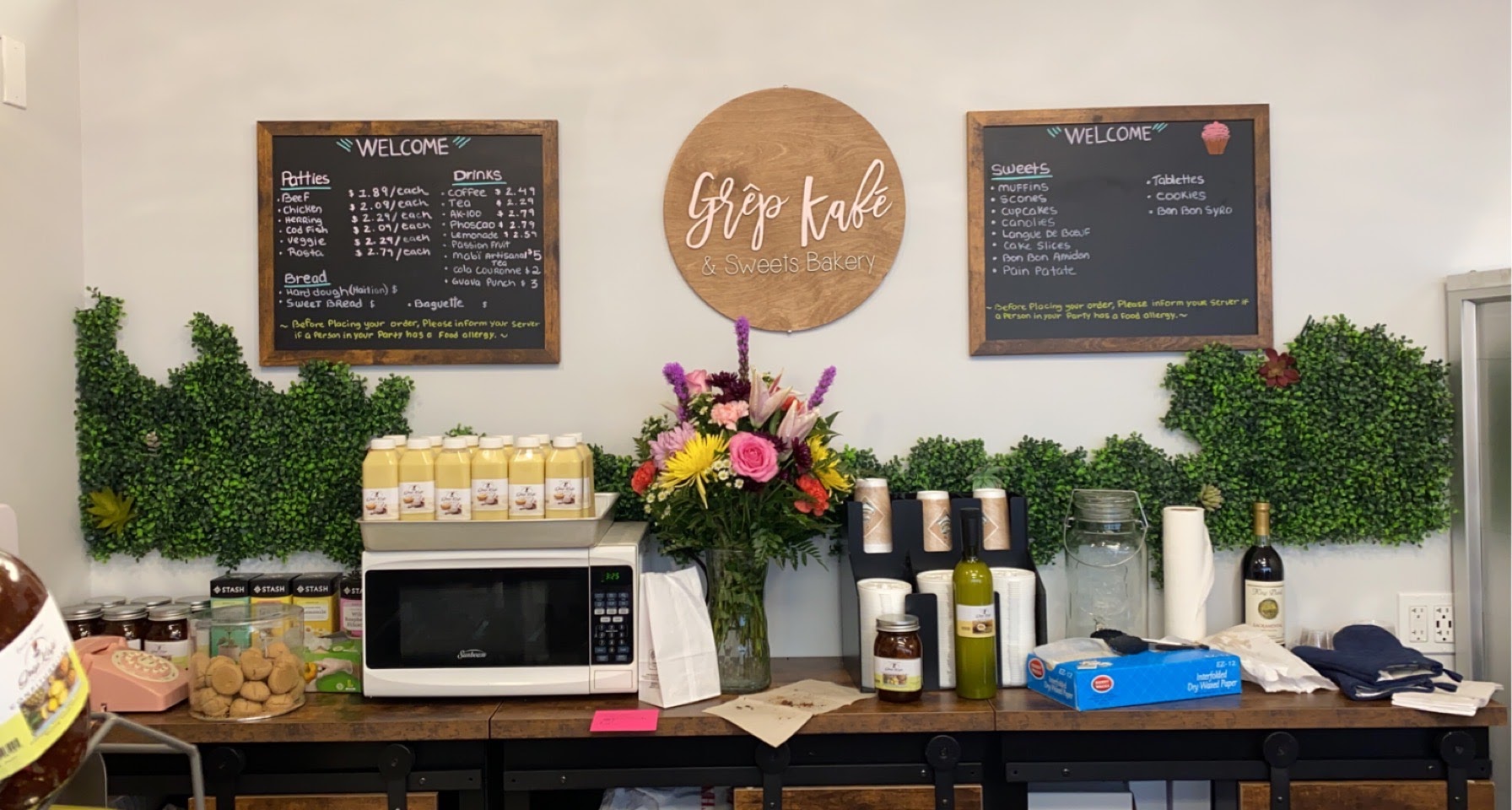 Grêp Kafé & Sweets Bakery Menu