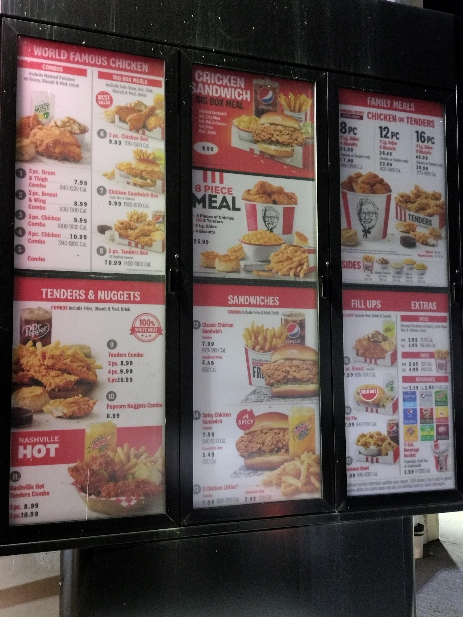 KFC Menu