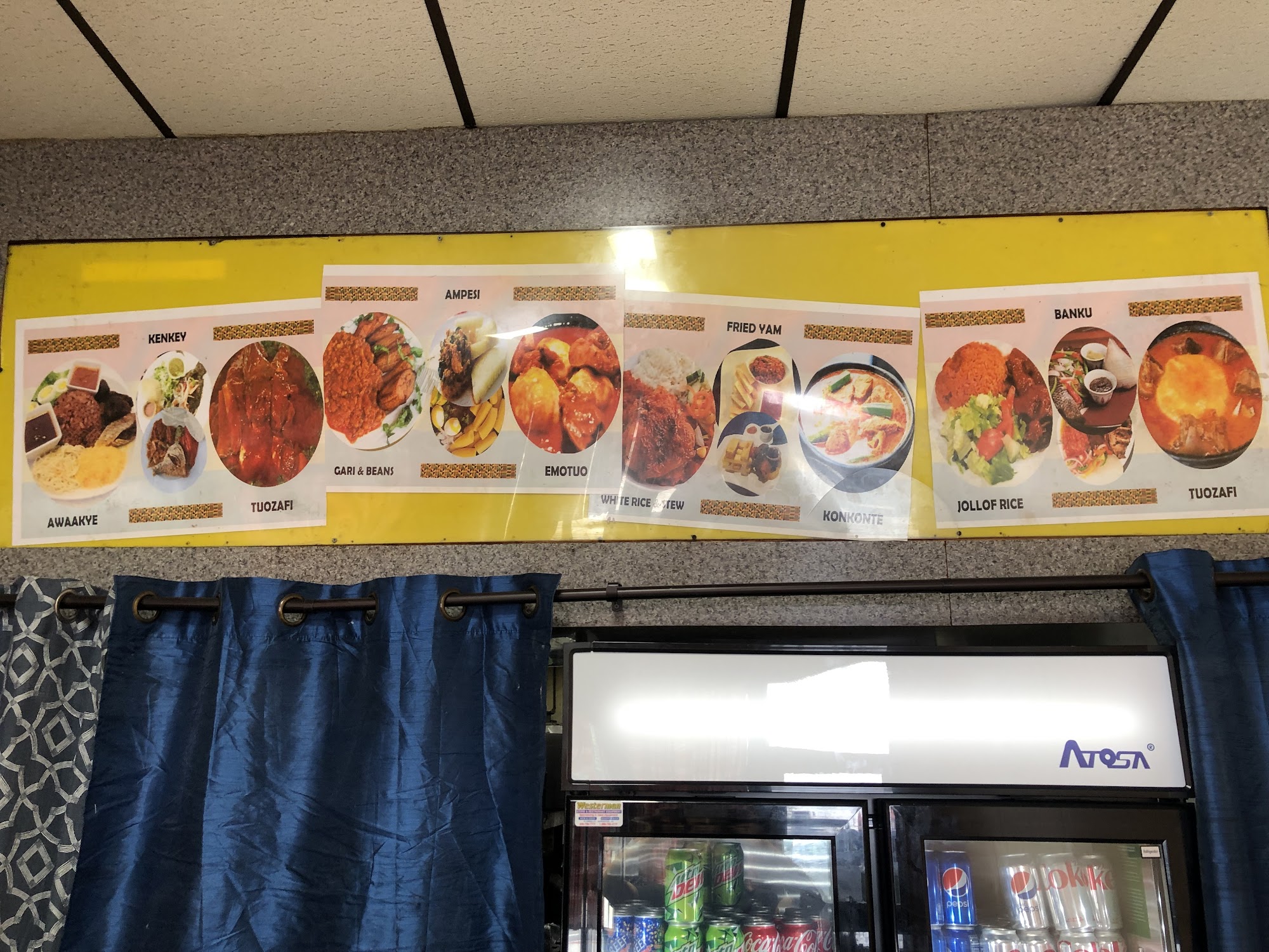 Victoria Evergreen Kitchen African Restaurant Menu