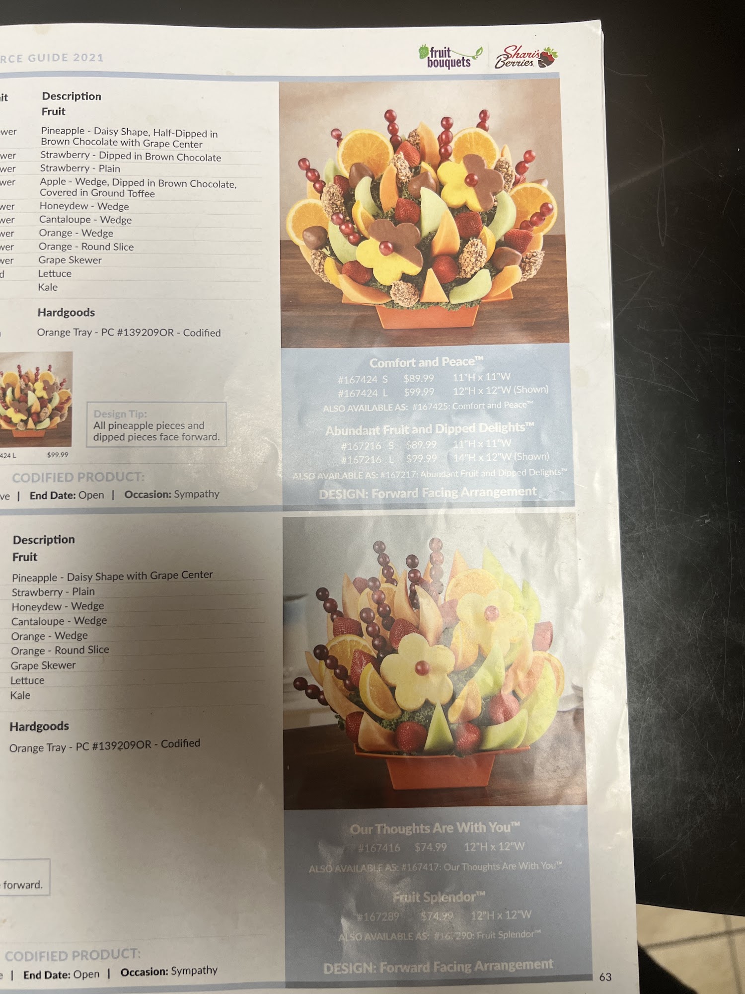 Dell's Edible Creations RESTAURANT Menu