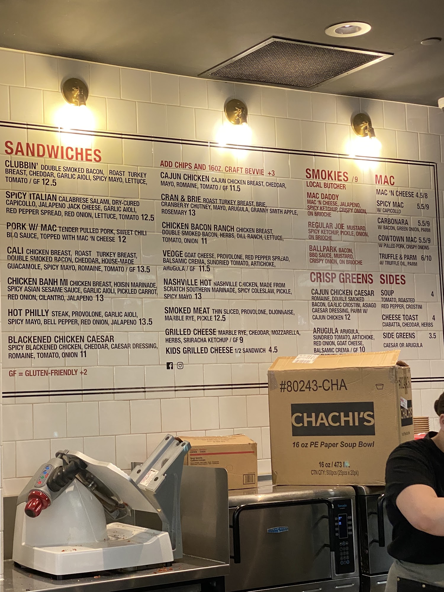 Chachi's Menu