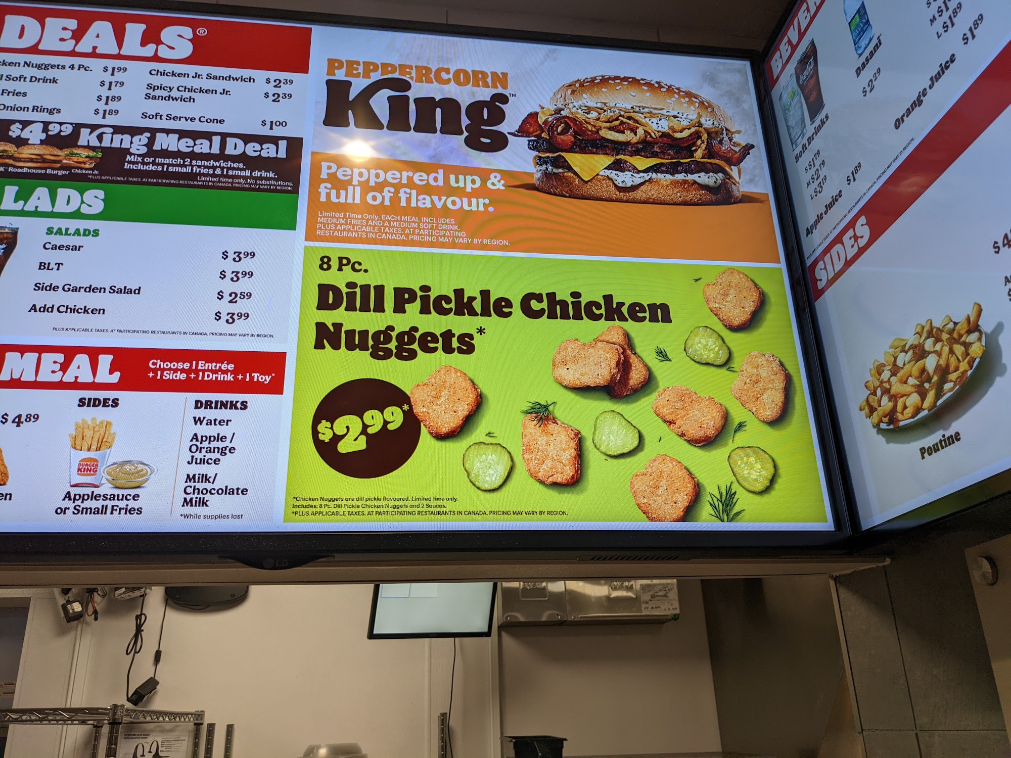 Burger King Menu
