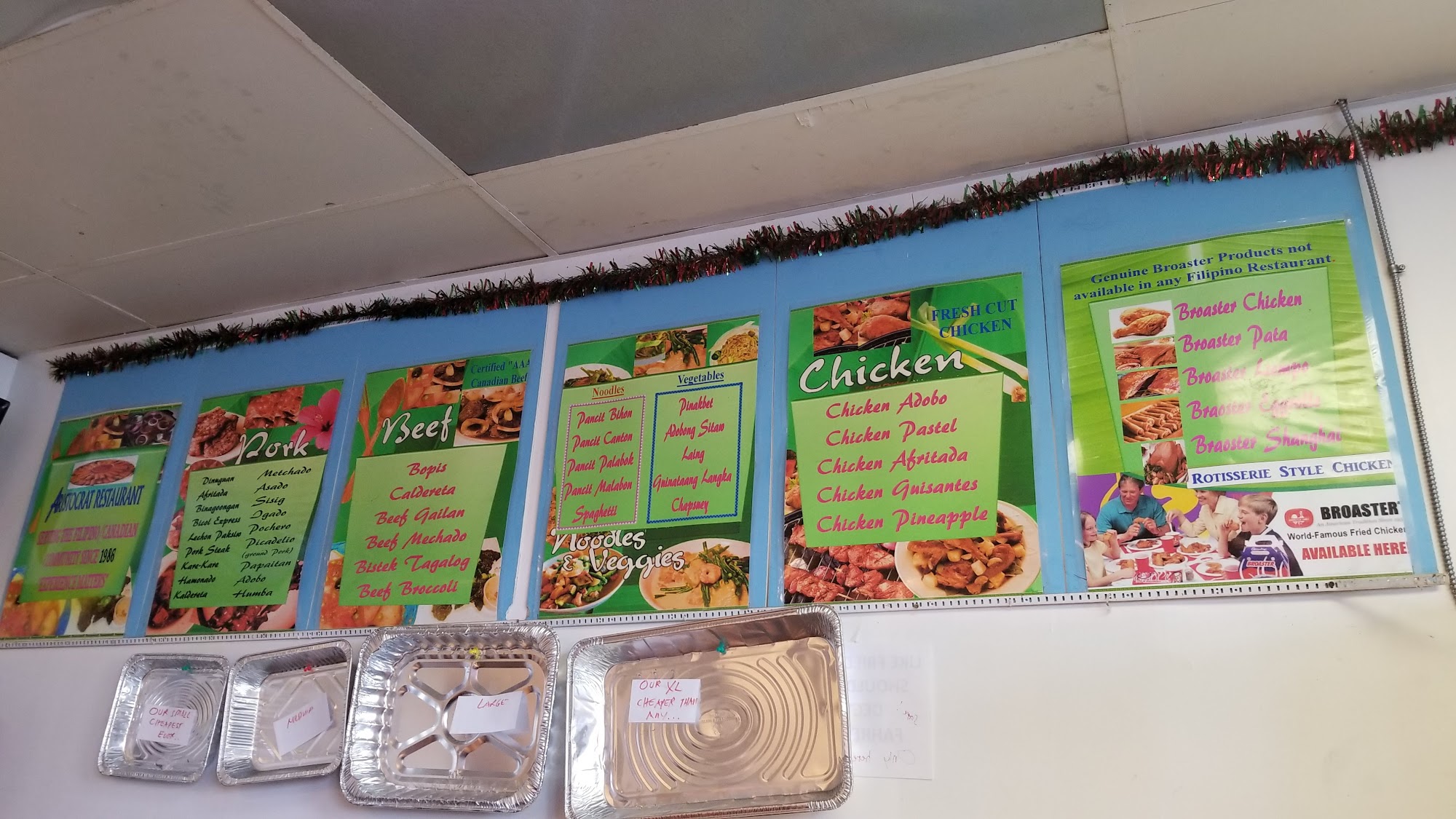 Aristocrat Restaurant Menu