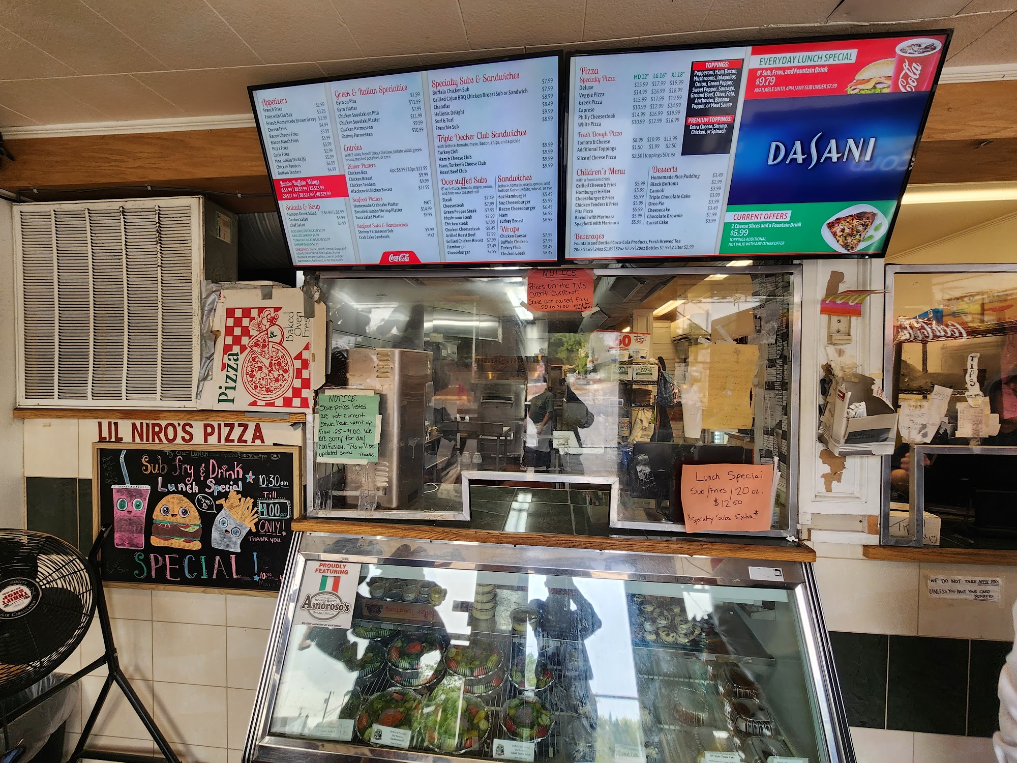 Lil Niro's Pizza & Subs Menu